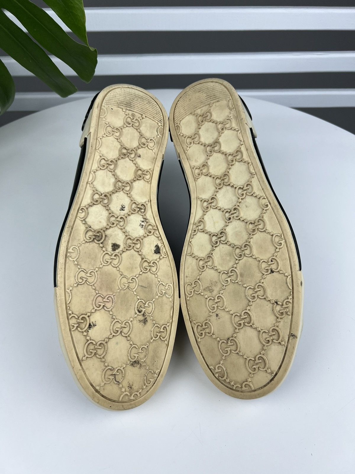 Gucci GUCCI Sneakers Low Top Leather Shoes BOULEVARD Web Stripes Size US 8.5 / EU 41-42 - 12 Thumbnail