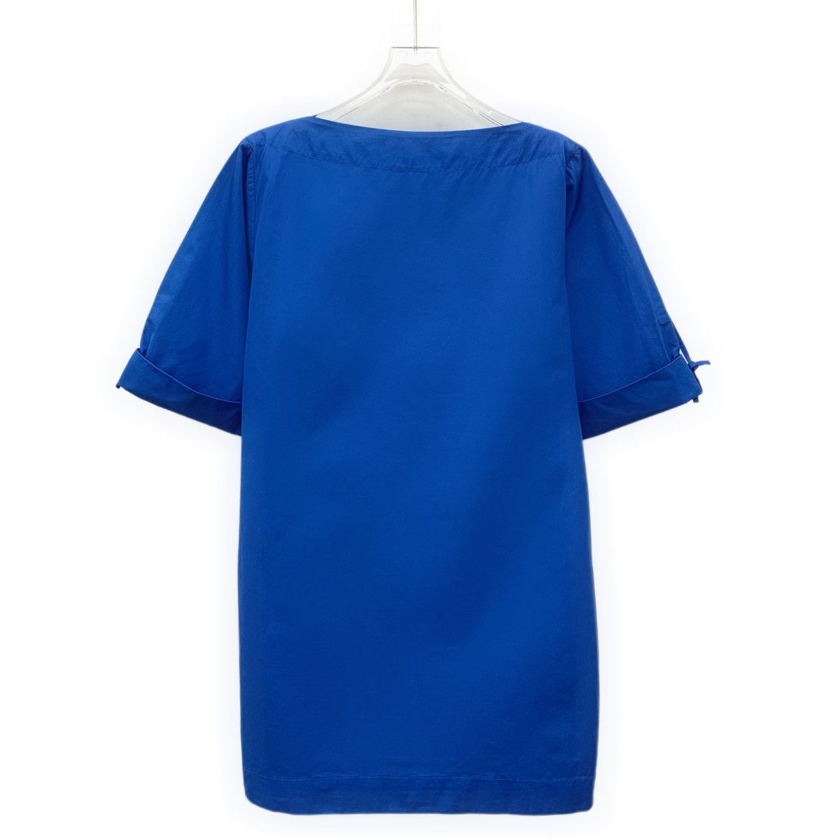 Hermes Hermes 2022 Blue Cotton Short Sleeve Dress K26WX Size XS / US 0-2 / IT 36-38 - 2 Thumbnail