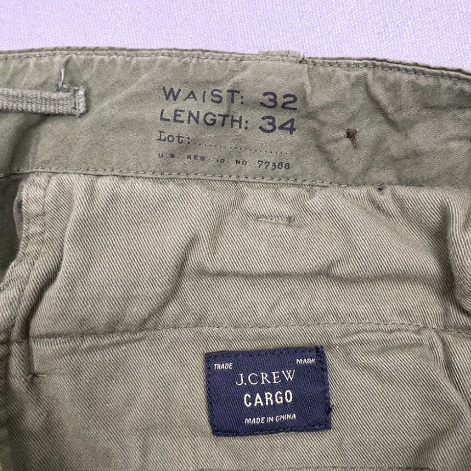 J.Crew J Crew Cargo Pants Mens 32 x 33 Slim Garment Dyed Green Military Utility A1402 Pants Size US 32 / EU 48 - 2 Thumbnail