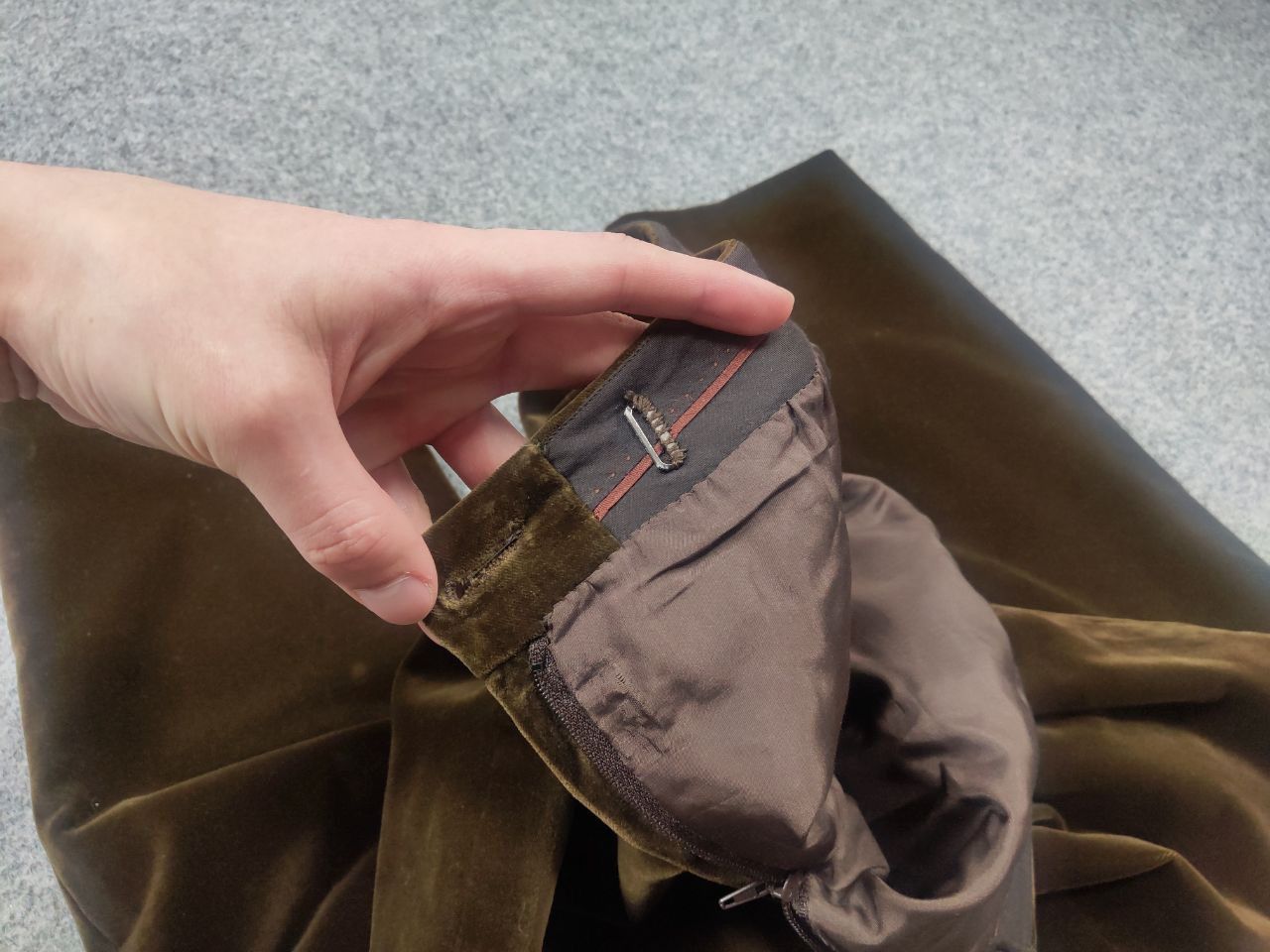 Loro Piana Loro piana Italy Design Velour straight trousers Pants Size 29" - 14 Thumbnail