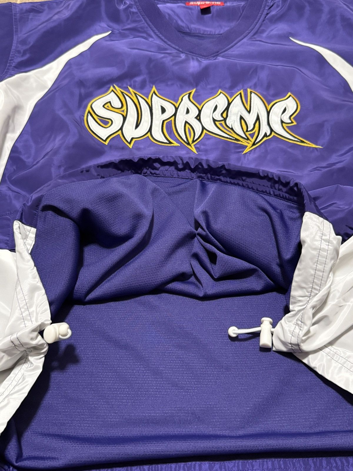 Supreme Supreme Warthog Warm Up Pullover Windbreaker in Purple L Size US L / EU 52-54 / 3 - 5 Thumbnail