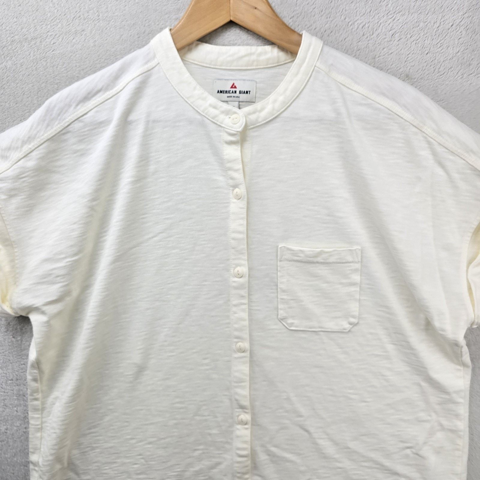 American Giant American Giant Button Shirt Women's XL Band Collar Size XL / US 12-14 / IT 48-50 - 2 Thumbnail