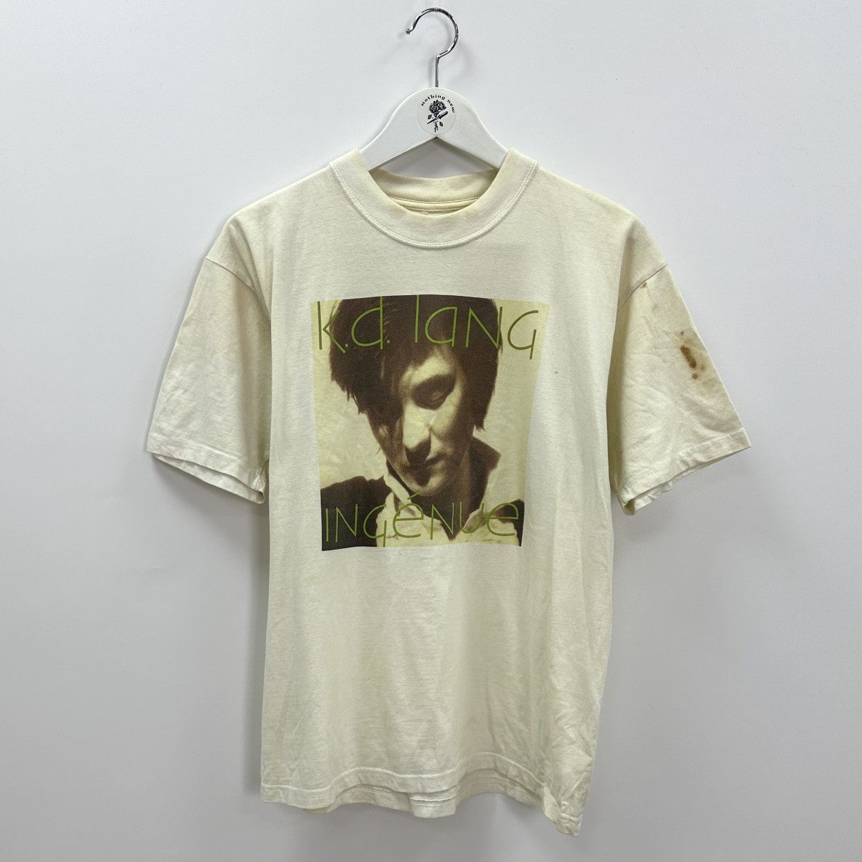 Band Tees Vintage 90s K D Lang Ingenue 1992 Promo tee very rare Pop CA Size US M / EU 48-50 / 2 - 1 Thumbnail