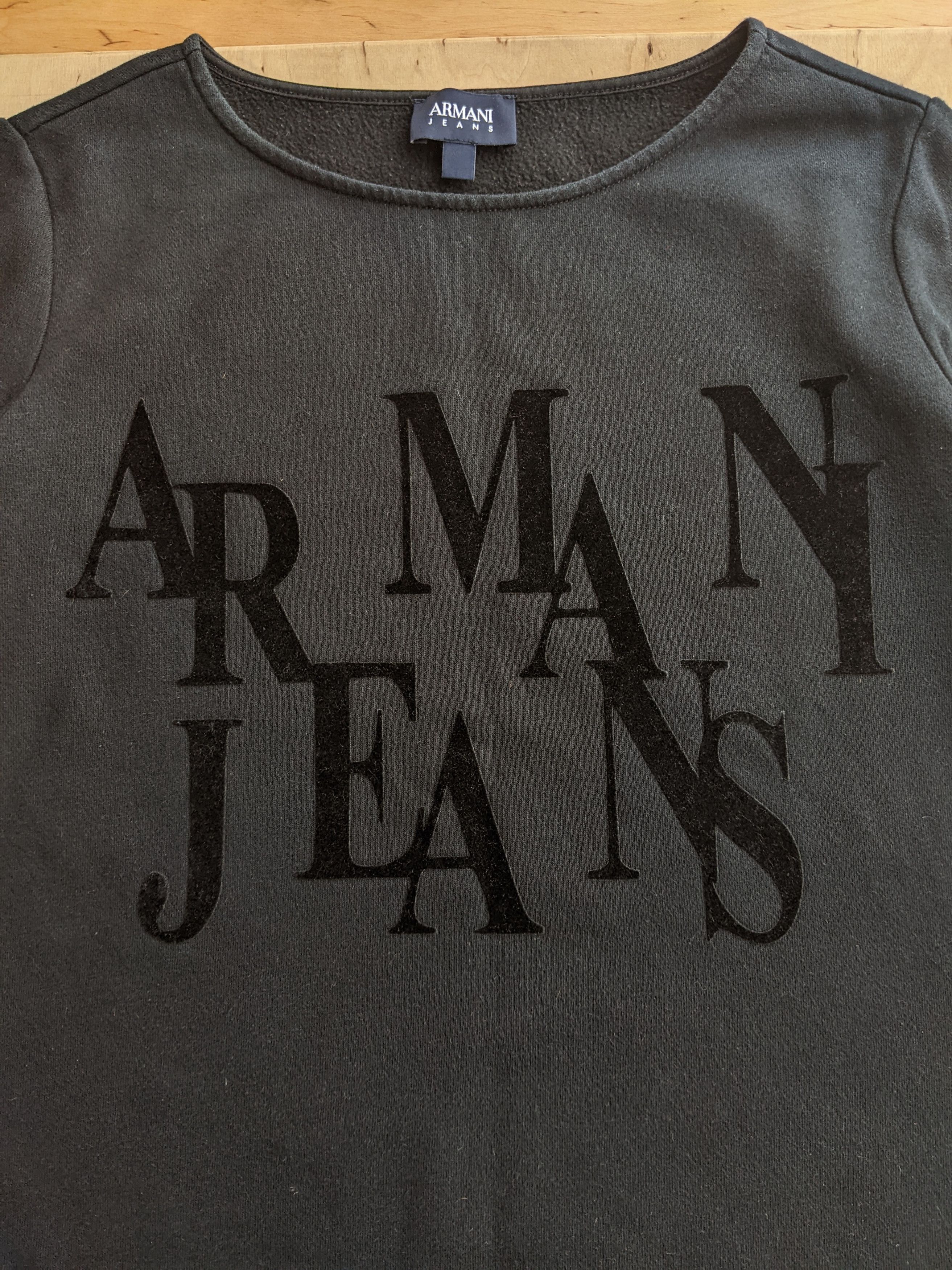 Armani Armani Jeans Black Womens Sweatshirt Vintage Longsleeve Size M / US 6-8 / IT 42-44 - 5 Thumbnail