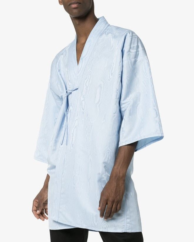 Madison Margiela Baby Blue Kimono Style Shirt