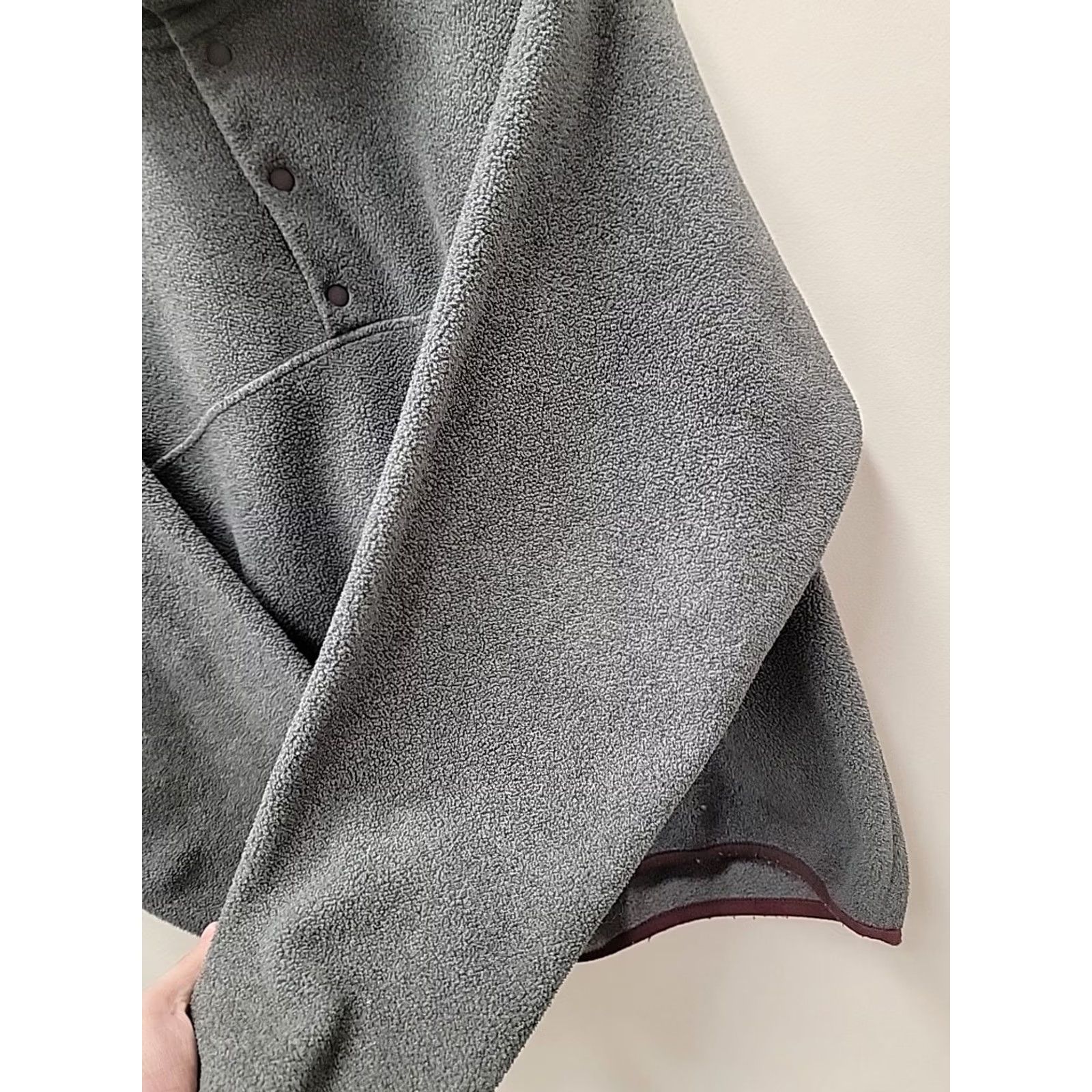 Patagonia Patagonia Synchilla Snap T Pullover Fleece Men's M Grey red Jacket Snap Pullover Bodywarmer Logo 90s Style Mens Size US M / EU 48-50 / 2 - 5 Thumbnail