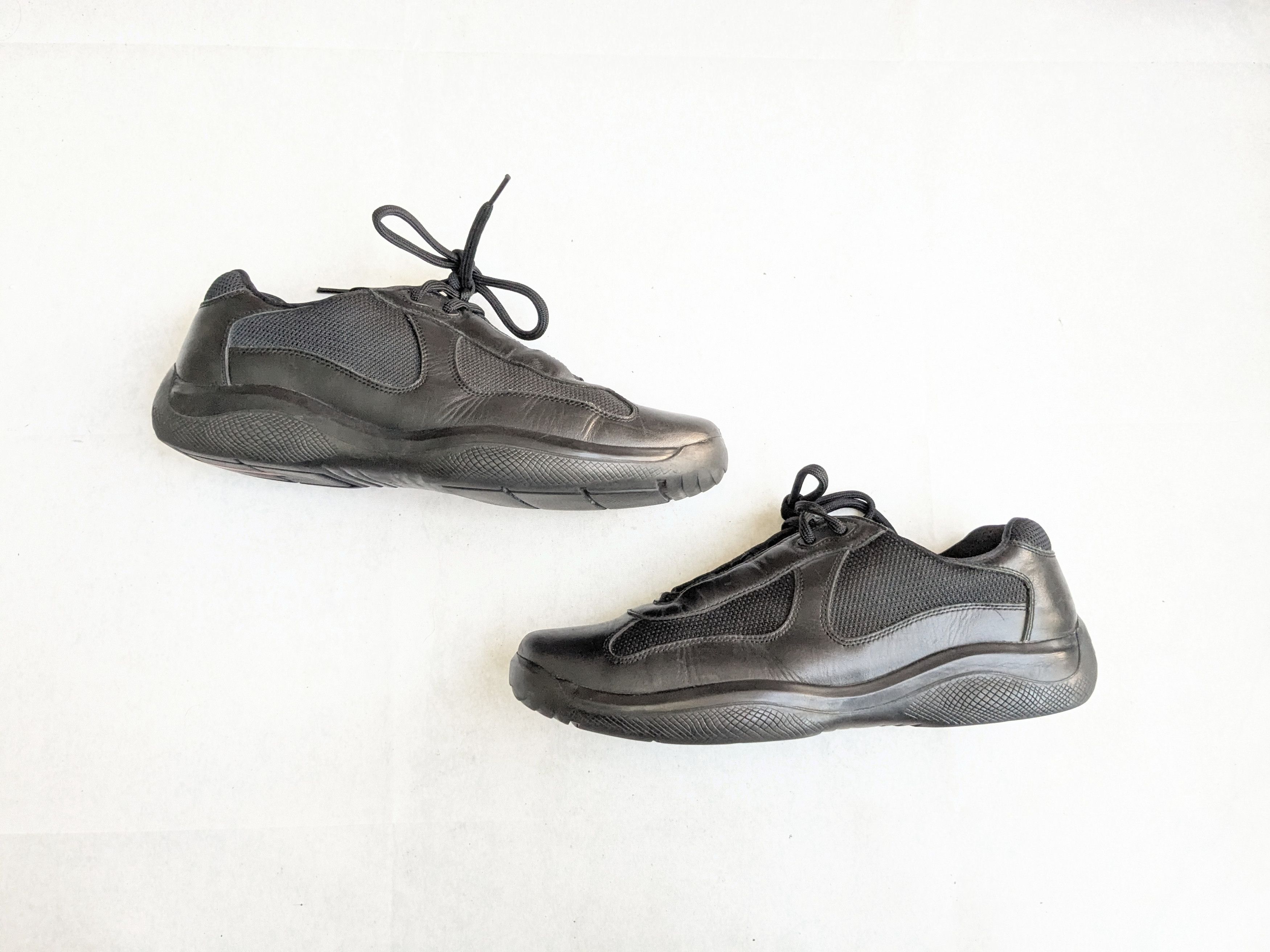 Prada Prada America's Cup Sneakers Black 11 Low Leather Size US 11 / EU 44 - 1 Thumbnail