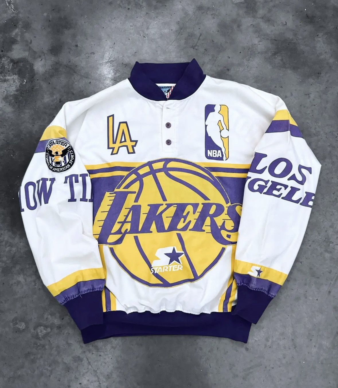 NBA × Starter × Vintage Crazy Vintage 80s Lakers Showtime Starter Size US XL / EU 56 / 4 - 1 Thumbnail