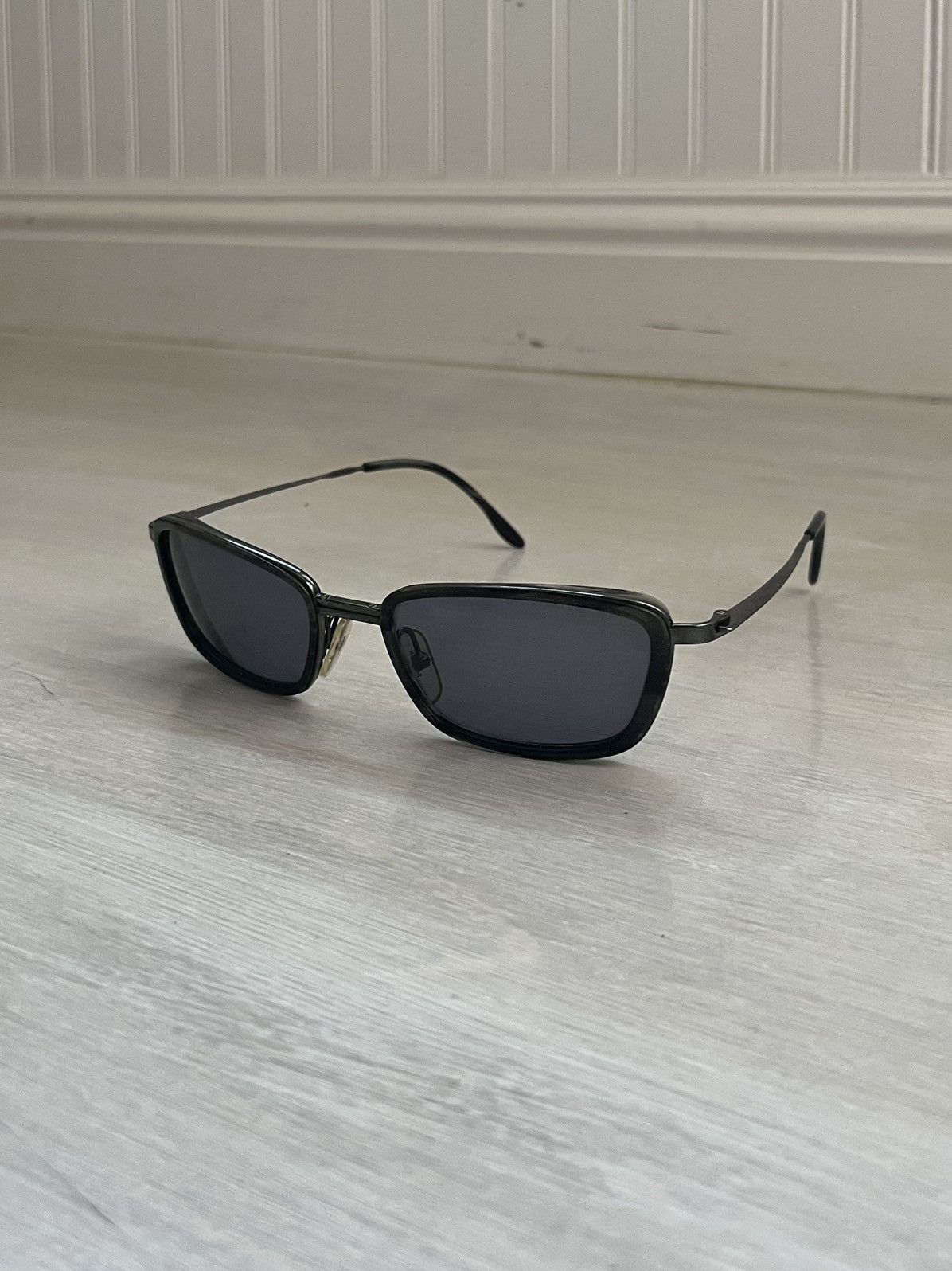 Lunettes De Soleil Vintage Jil Sander 246-040 - Monture Argent Multicolore - Neuf Avec étiquettes