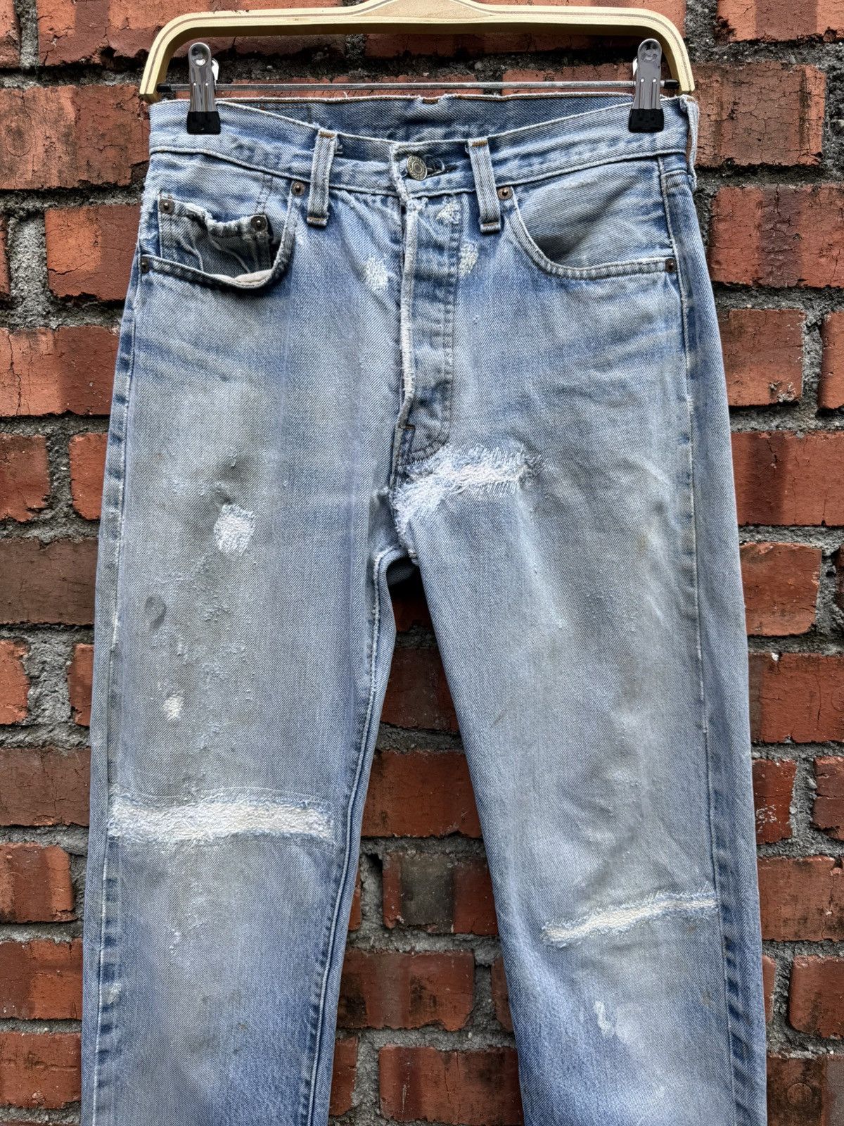 Levi's Vintage Clothing W29x33 Vintage levi’s 501 redline repaired 80s made in USA Size US 29 - 3 Thumbnail