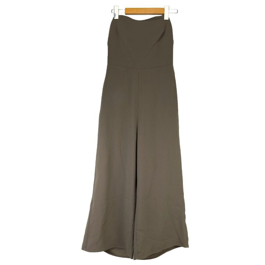 Aritzia ARITZIA BABATON Roshan Khaki Green Strapless Jumpsuit Size 0 Size 25" / US 0 / IT 36 - 3 Thumbnail