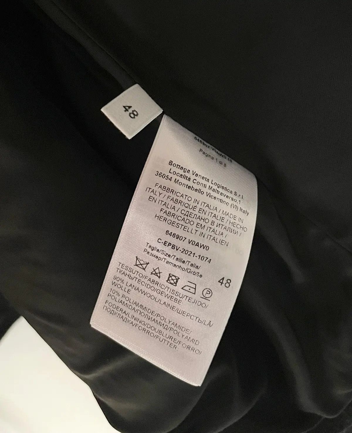 Bottega Veneta Black Crop Wool Jacket Size US M / EU 48-50 / 2 - 5 Thumbnail