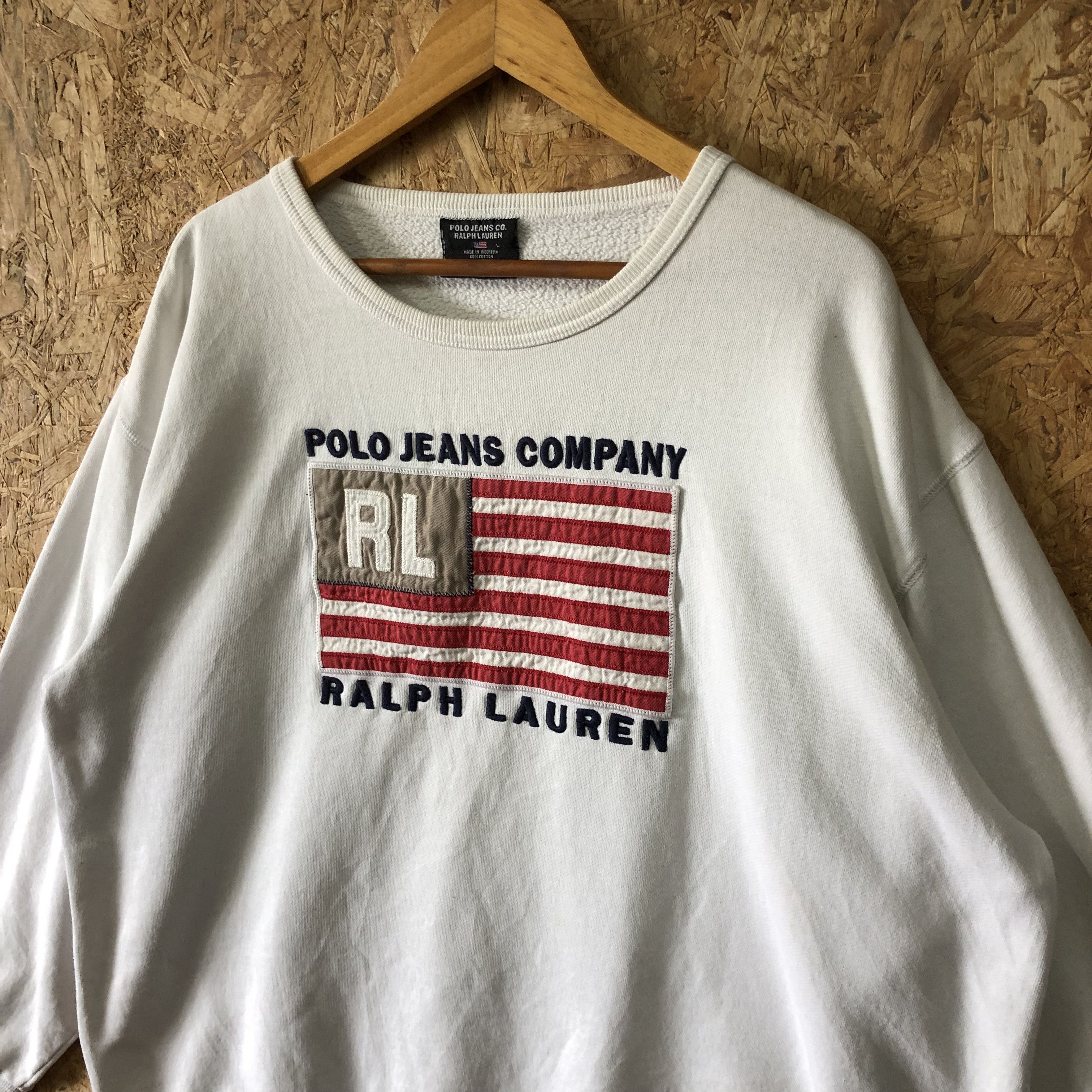 Polo Ralph Lauren Vintage Ralph Lauren Polo Jeans Company Sweatshirt Size L Size US L / EU 52-54 / 3 - 2 Thumbnail