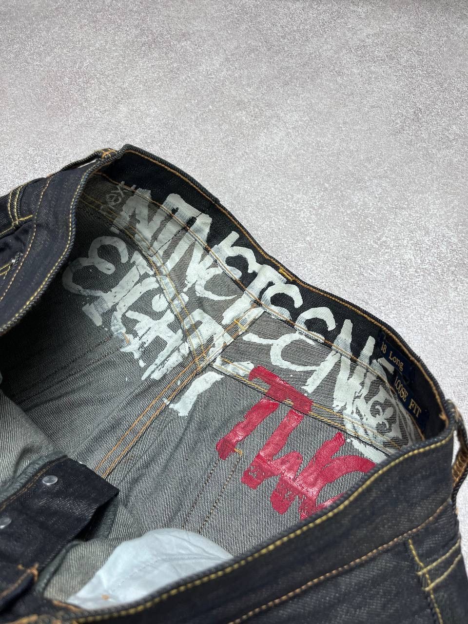 Japanese Brand VINTAGE SKULL EMBROUIDERY JAPANESE IF SIX BAGGY JEANS Y2K Size US 38 / EU 54 - 7 Thumbnail