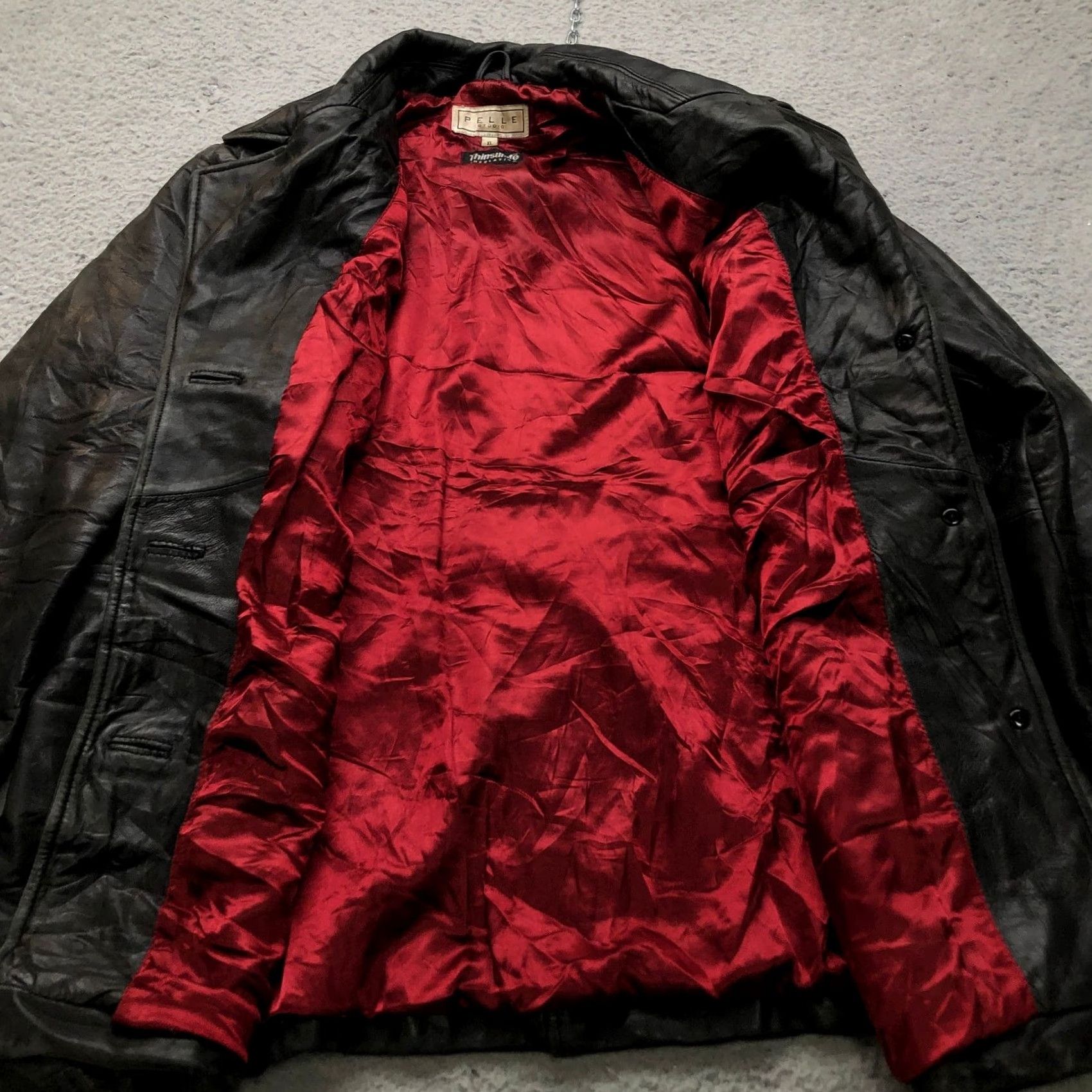 Vintage VINTAGE Pelle Studio Thinsulate Leather Coat Jacket Womens XL Lined Black Size XL / US 12-14 / IT 48-50 - 7 Thumbnail