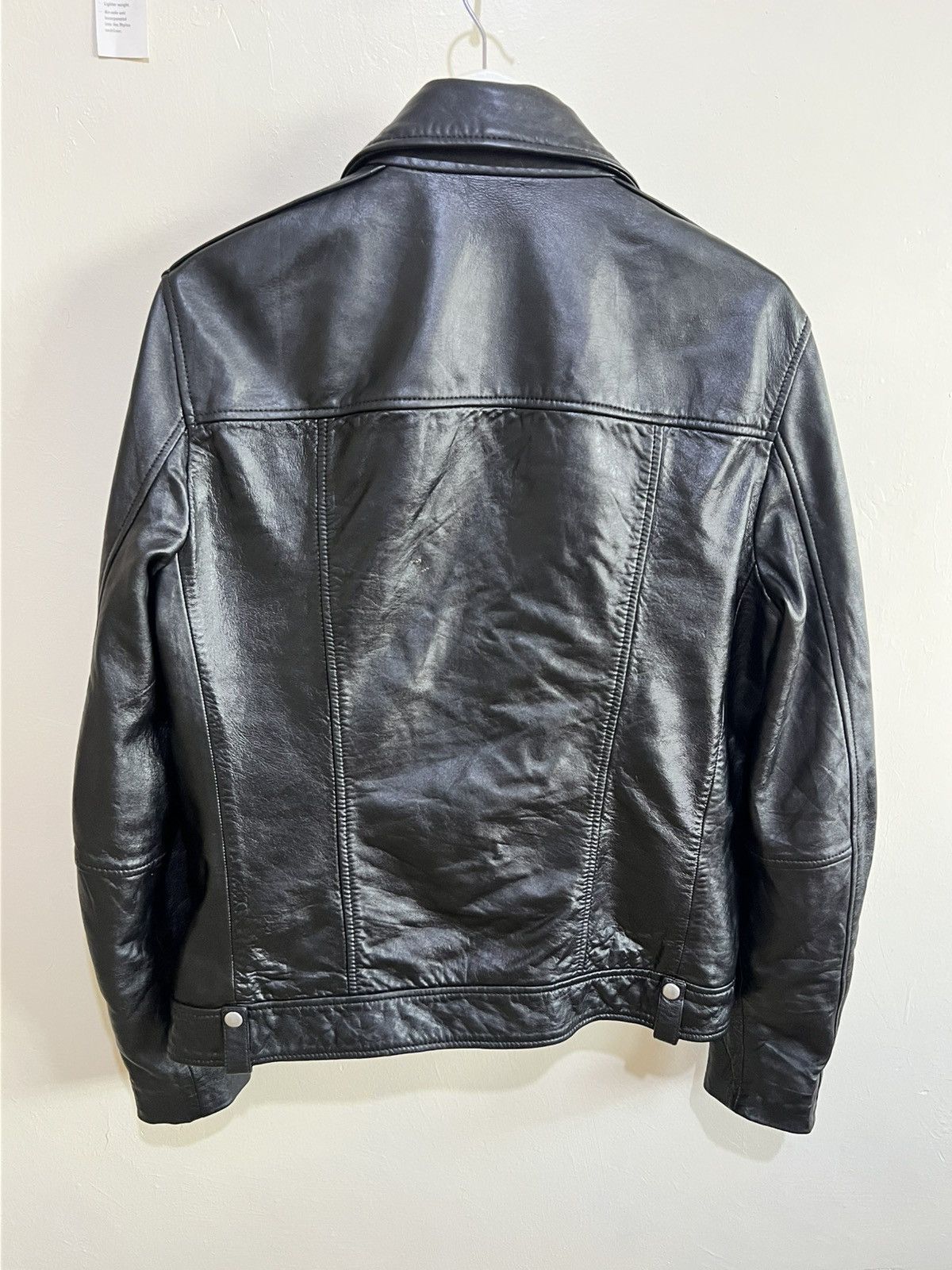 Allsaints ALLSAINTS BIKER MILO BLACK LEATHER JACKET Size US M / EU 48-50 / 2 - 4 Thumbnail