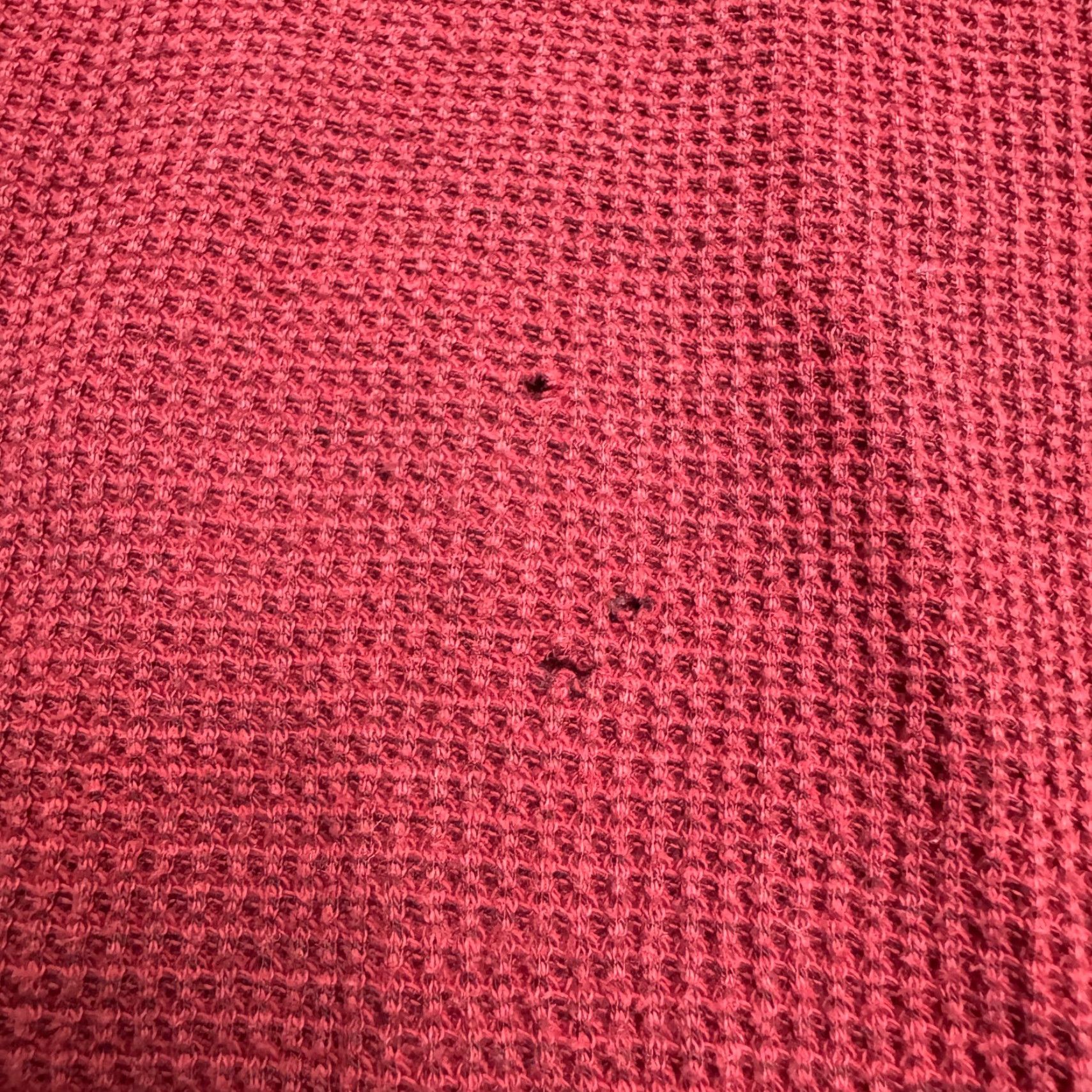 Banana Republic Banana Republic Thermal Waffle Knit Pullover Sweater Men XL Red Crew Neck Cotton Size US XL / EU 56 / 4 - 5 Thumbnail