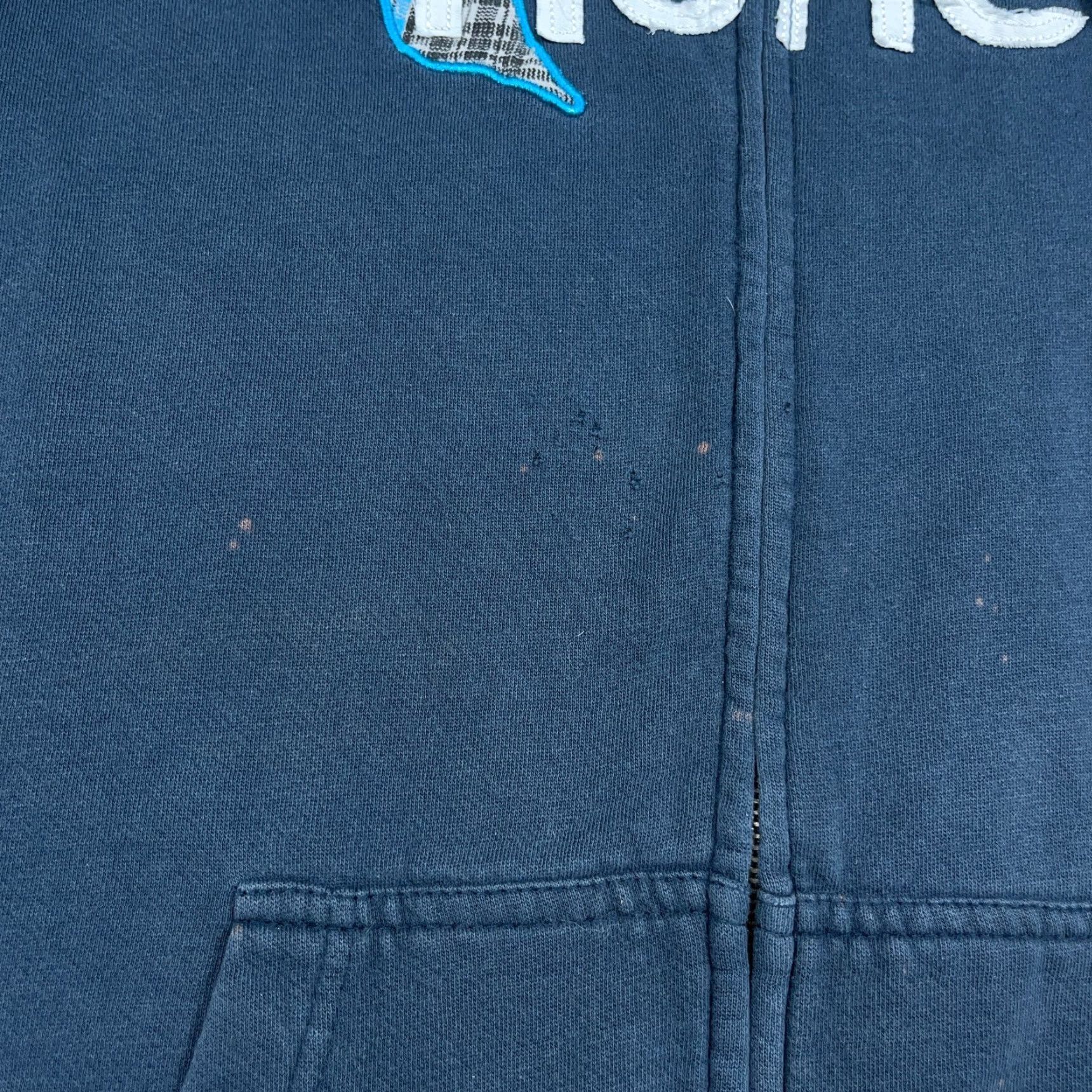 Hurley VINTAGE Hurley Hoodie Men XL Blue Full Zip Sweatshirt Jacket Distressed Worn Logo Graphic Print Pocket Hooded Regular Fit Cotton Blend Fleece Size US XL / EU 56 / 4 - 6 Thumbnail