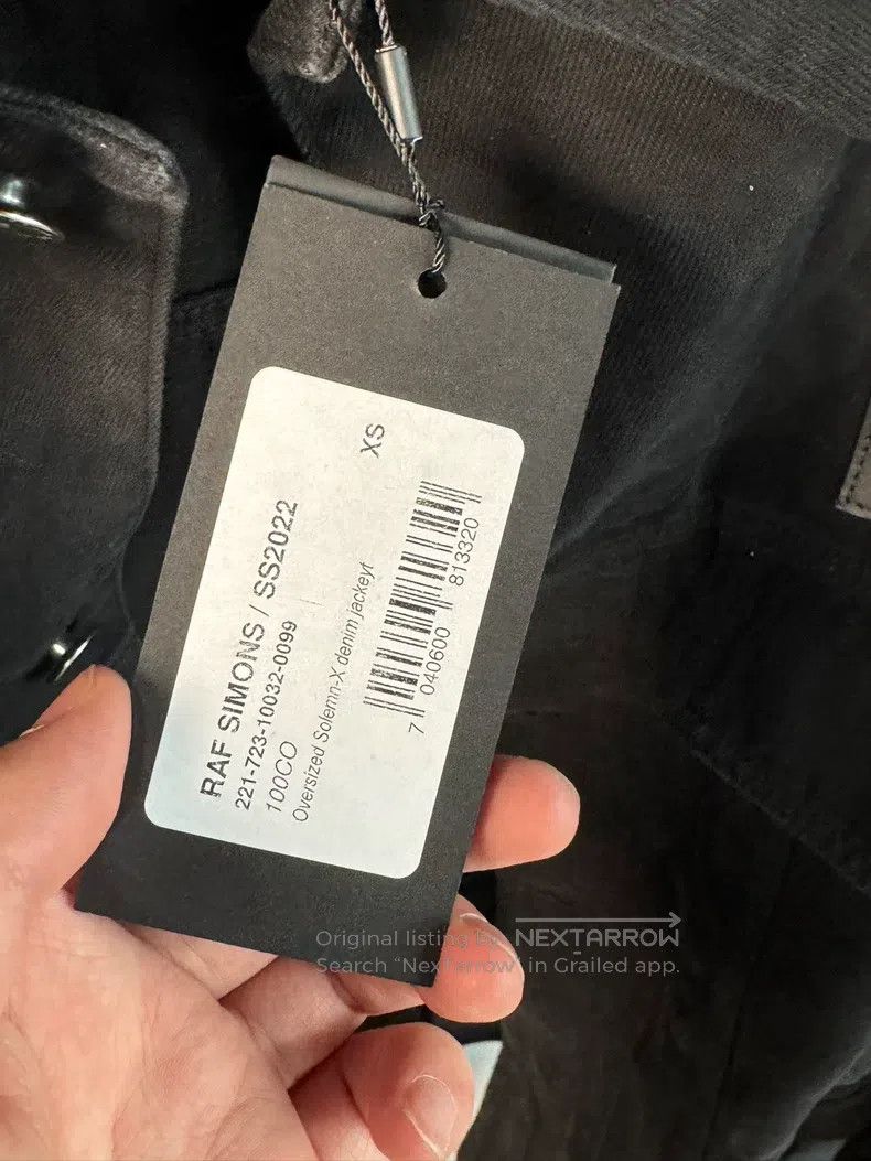 Raf Simons Raf Simons 22SS Black and Red Death Printed Denim Jacket Size US XS / EU 42 / 0 - 3 Thumbnail