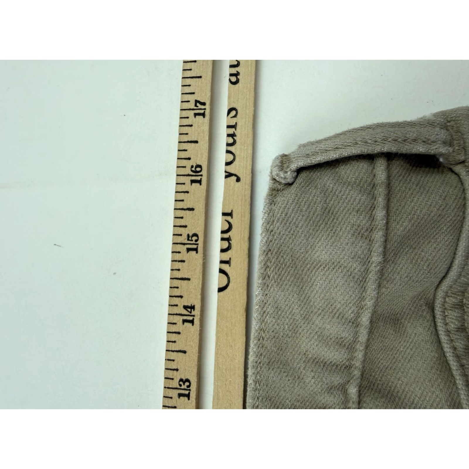 Banana Republic Banana Republic Jeans Mens 33x34 Beige Premium Performance Straight Stretch Size US 33 - 7 Thumbnail