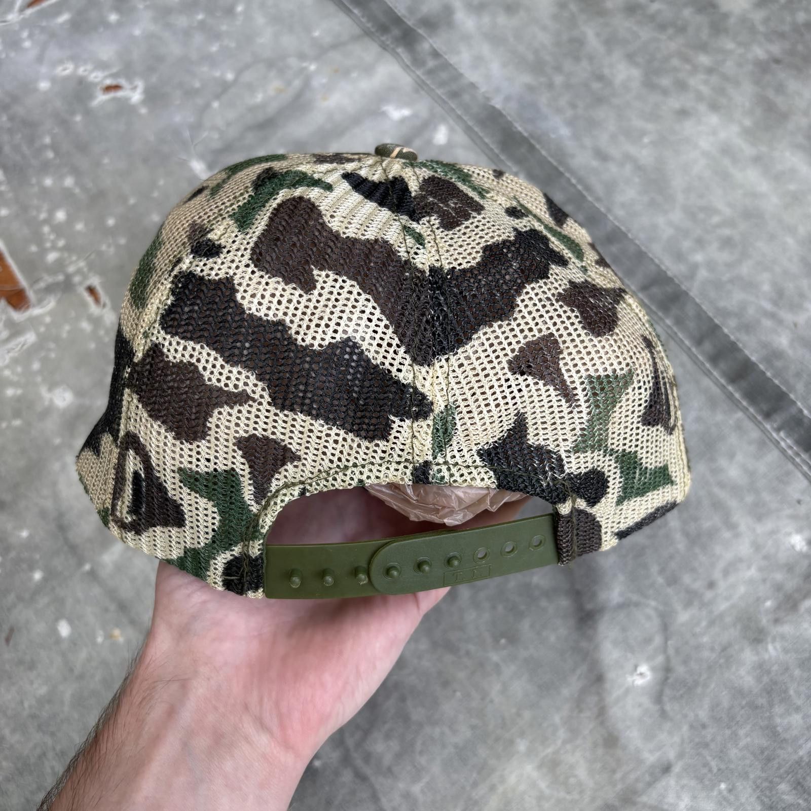 Vintage Vintage 80s 90s Cash Lumber Co. Arkansas Camo Trucker Hat Size ONE SIZE - 3 Thumbnail