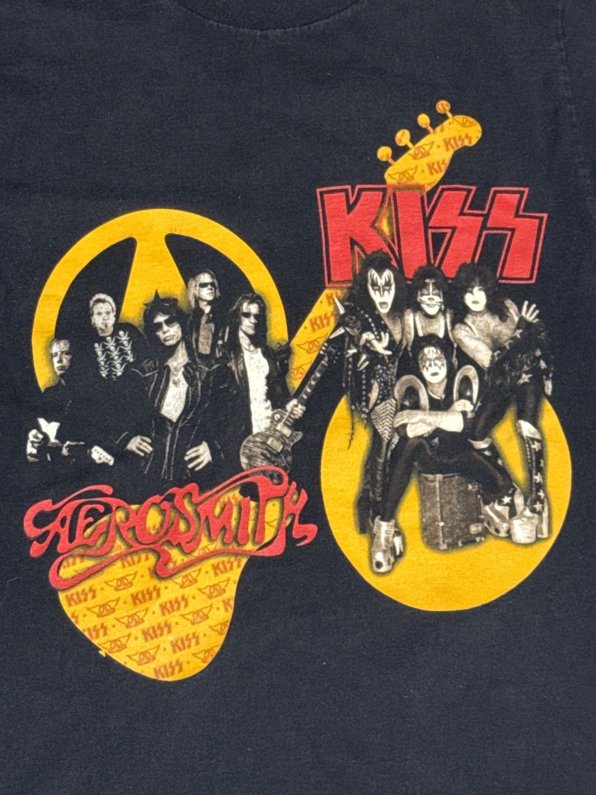 Vintage Kiss and Aerosmith Tour Tee Size US S / EU 44-46 / 1 - 6 Thumbnail