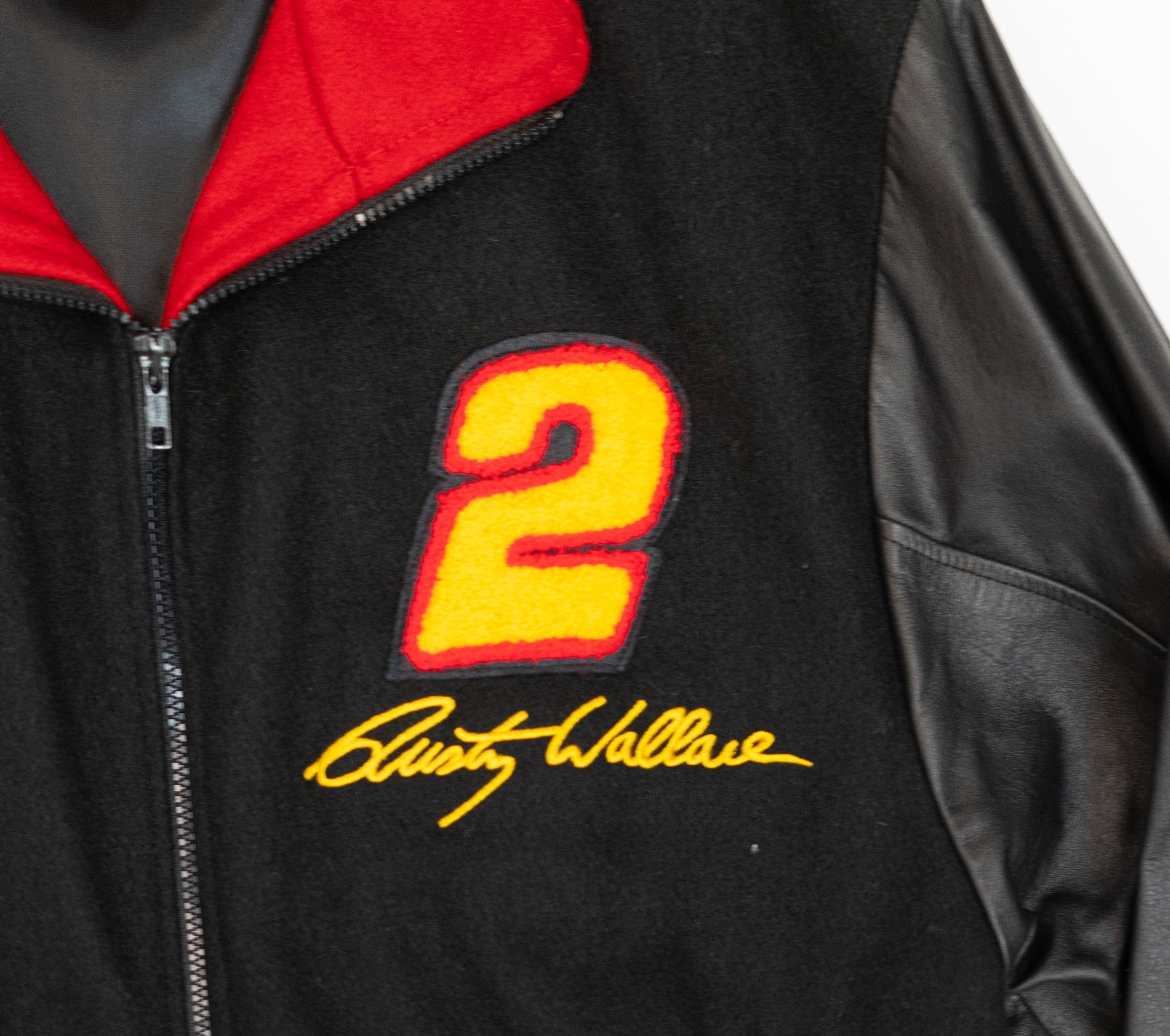 NASCAR × Vintage Vintage NASCAR Rusty Wallace Leather Jacket Men Size M Size US M / EU 48-50 / 2 - 4 Thumbnail