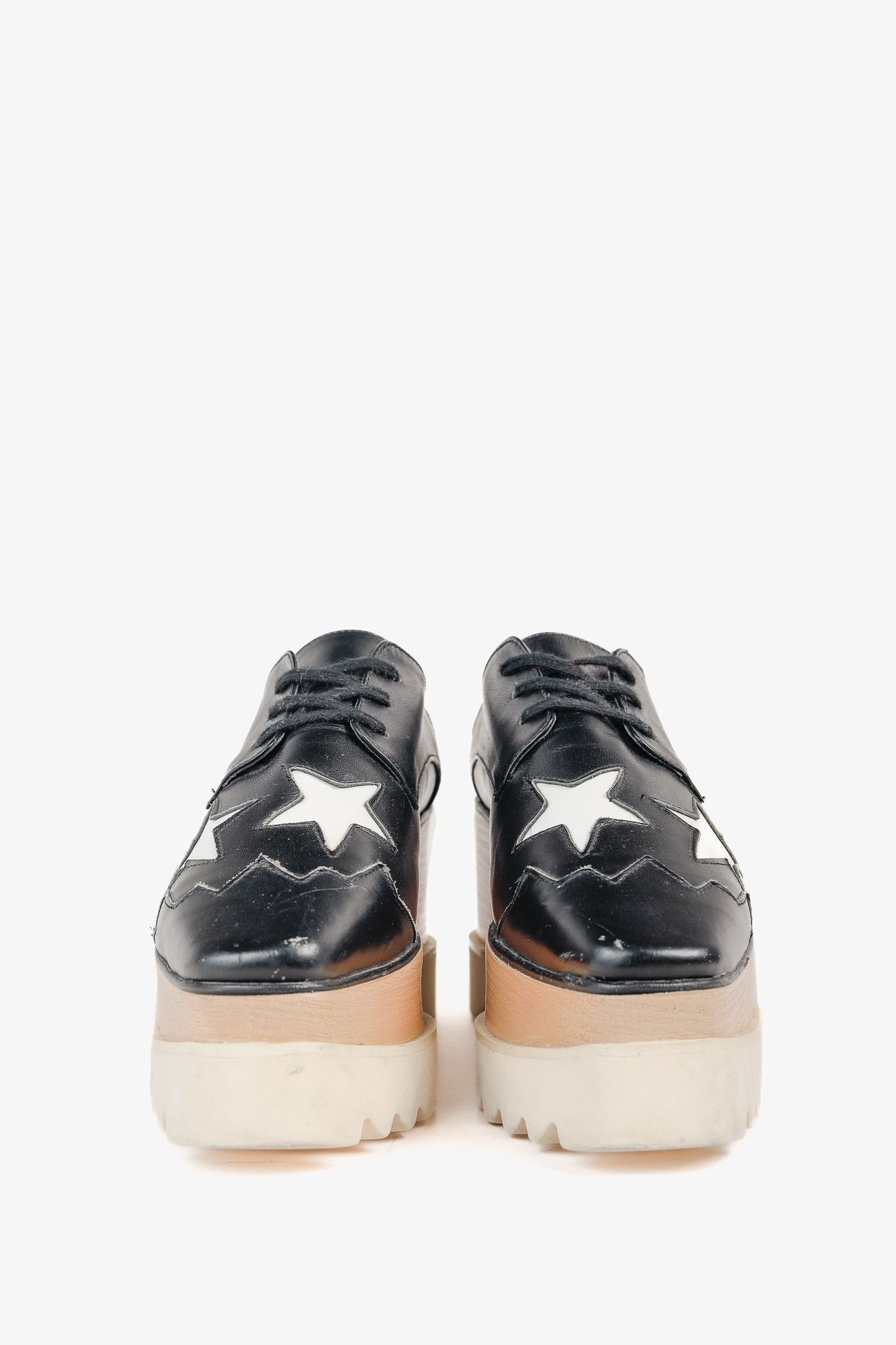 Stella McCartney Stella McCartney Star Vegan Elyse Platform Derby Shoes Size US 5 / IT 35 - 2 Thumbnail