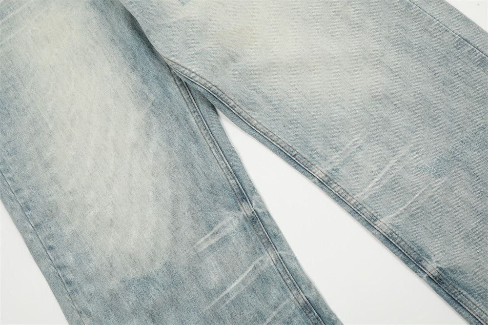 Japanese Brand × Jean Men's trendy high street style washed distressed jeans Size US 32 / EU 48 - 7 Thumbnail