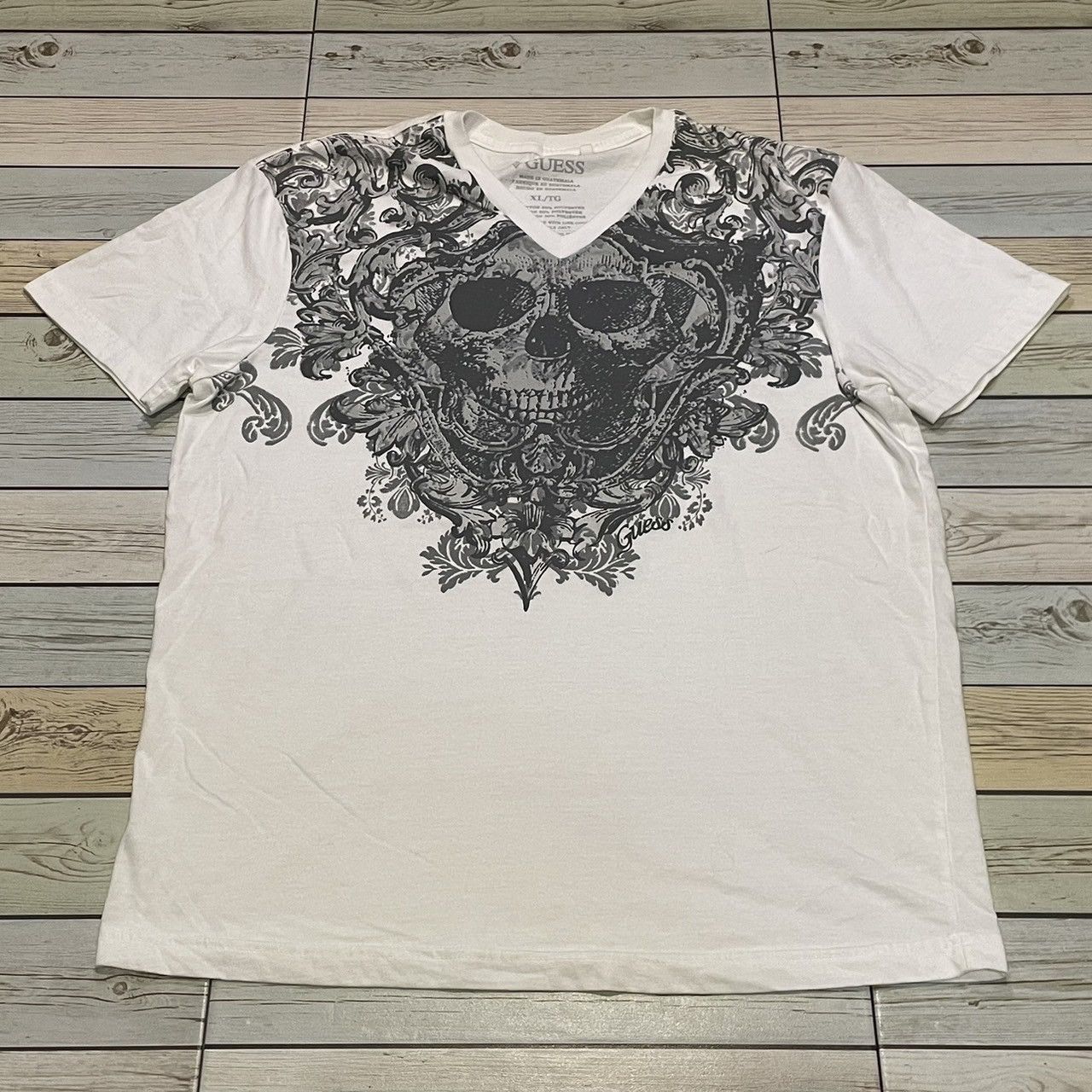 Affliction × Guess × Tapout Rare Guess Wings Cross Tee Y2K Affliction Style Size US XL / EU 56 / 4 - 1 Thumbnail