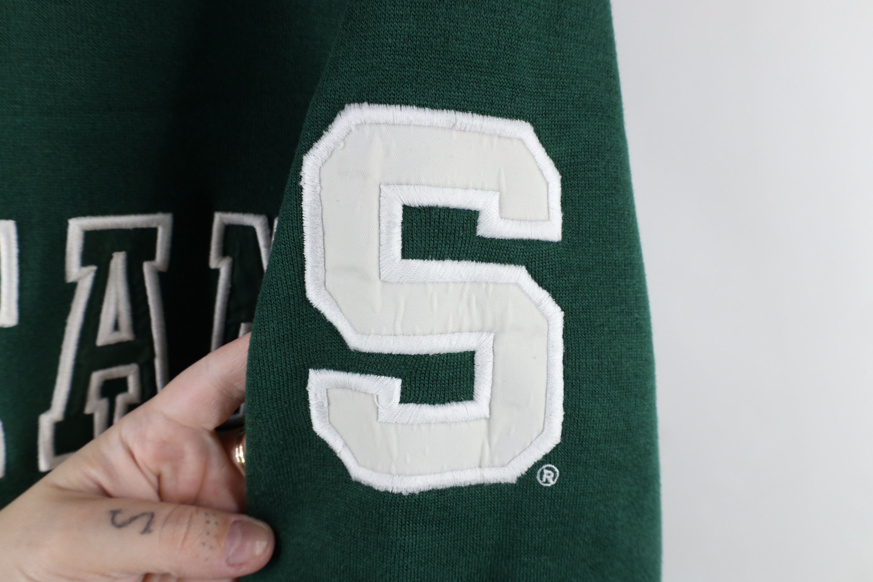 Vintage Vintage 90s Michigan State University Spartans Sweatshirt Size US L / EU 52-54 / 3 - 4 Thumbnail