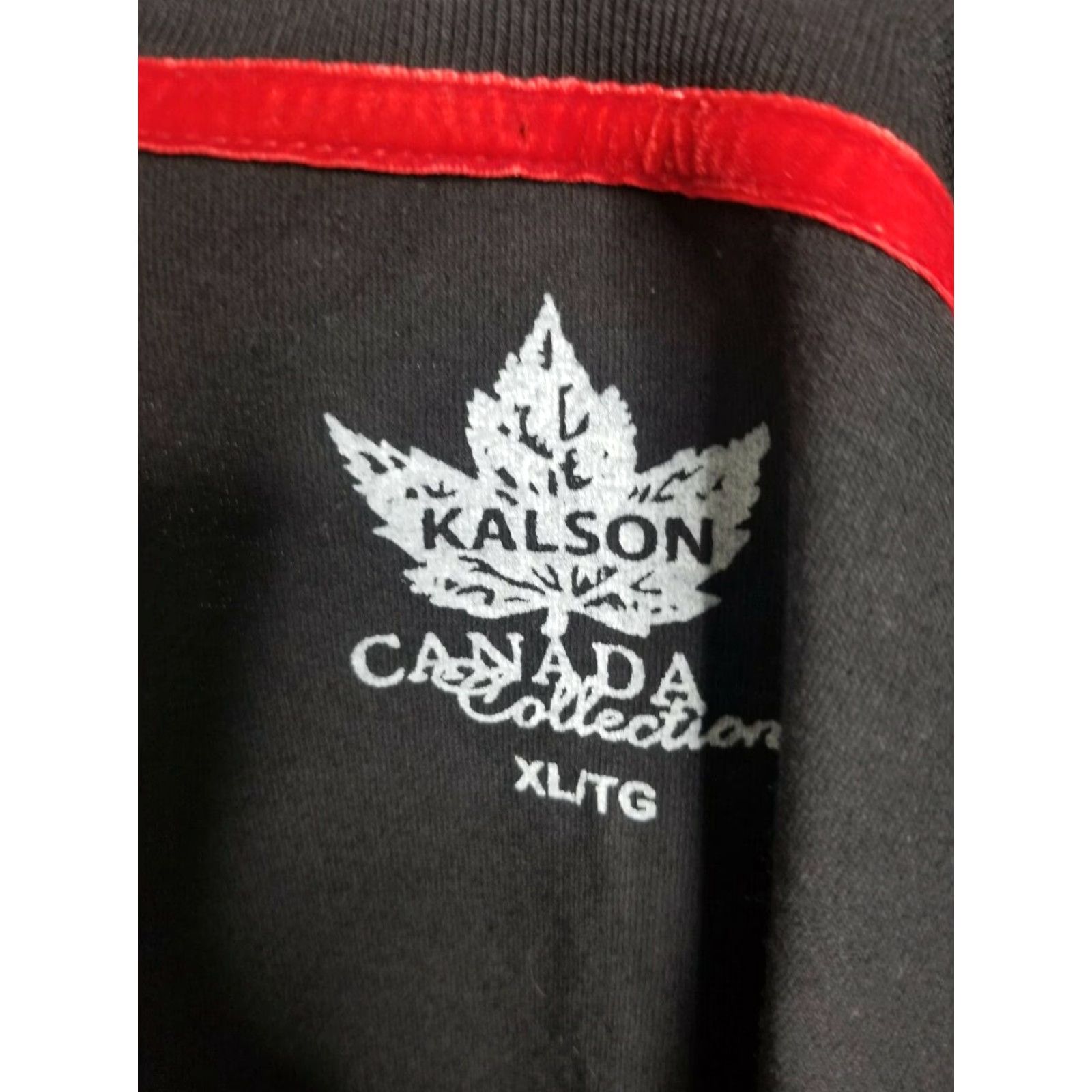 Vintage Kalson Womens XL Black Short Sleeve Embroidered Canada Collection T Shirt Cotton Size XL / US 12-14 / IT 48-50 - 4 Thumbnail
