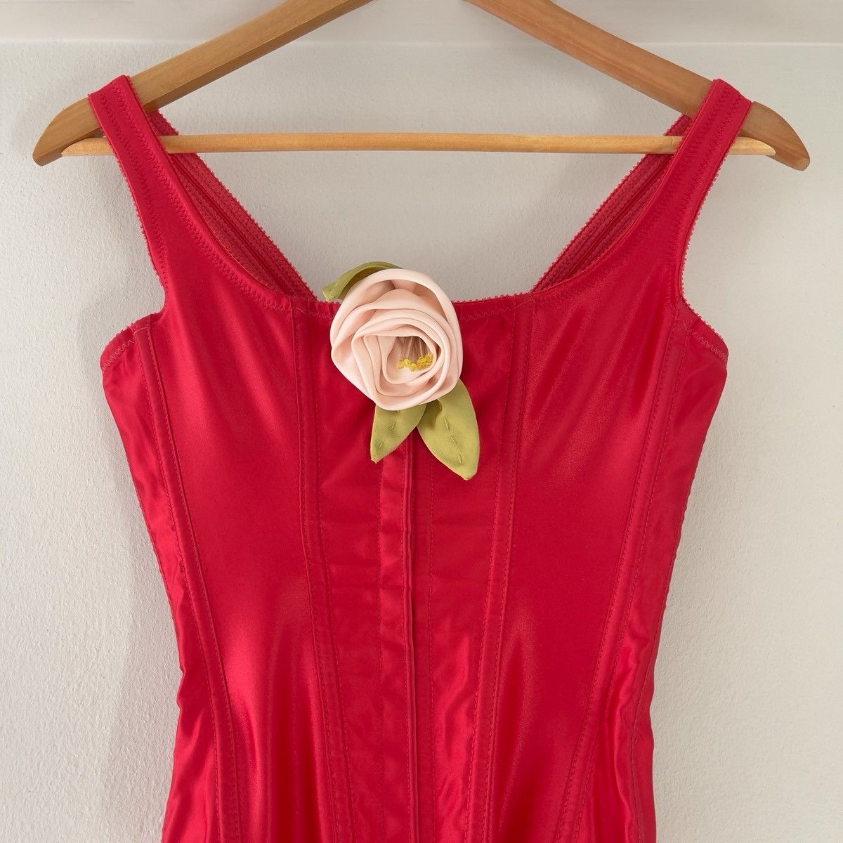 Victoria's Secret Victoria’s Secret Red Satin Lace-Up Corset Top (XS–S) Size S / US 4 / IT 40 - 12 Thumbnail