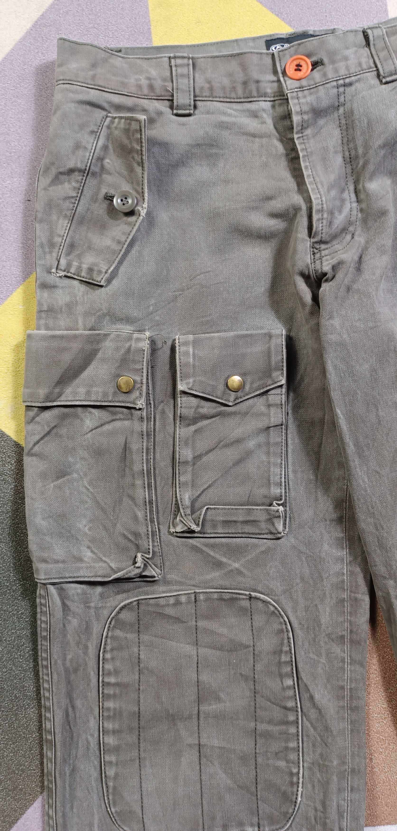 14th Addiction × Henry Cotton's × KMRii Vintage🔥Henry Cottons "Luva Tram"Tactical Multi Pocket Size US 31 - 4 Thumbnail