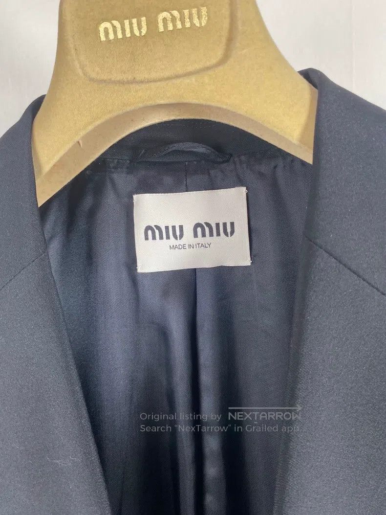 Miu Miu Miu Miu 38 Patch letter suit jacket Size M / US 6-8 / IT 42-44 - 3 Thumbnail