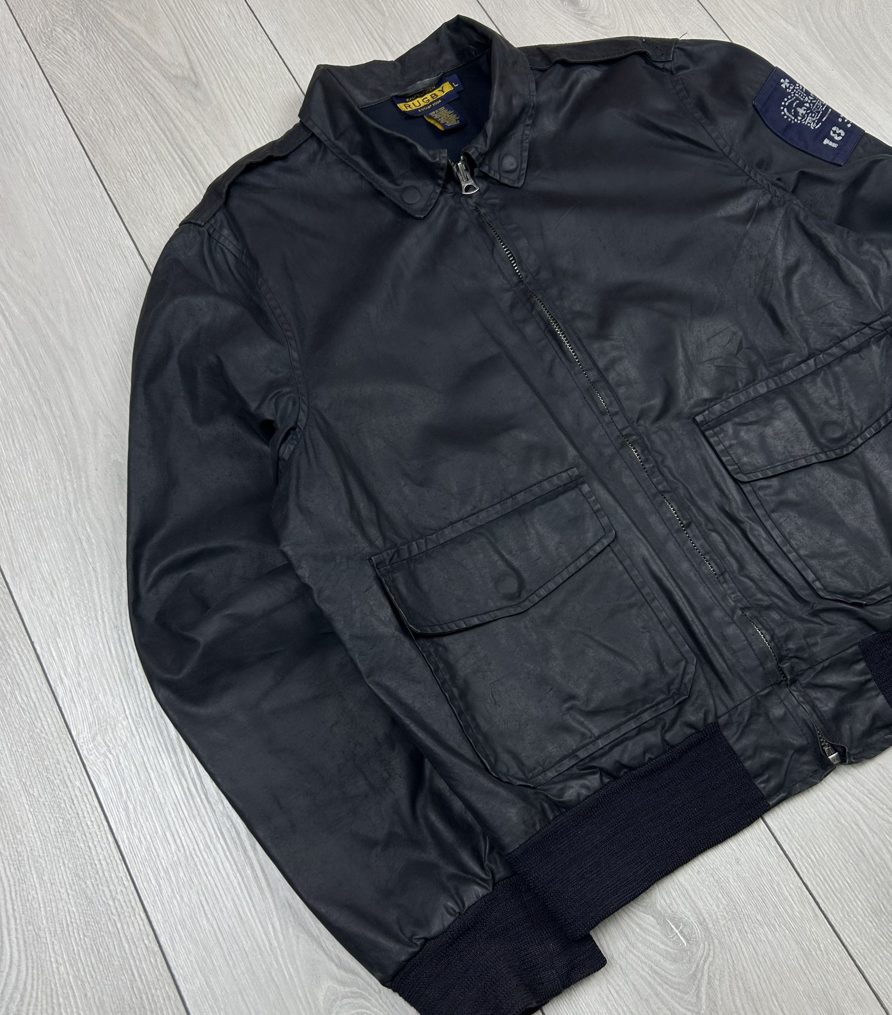 Rugby Ralph Lauren Rugby Ralph Lauren Mens Waxed Jacket Size L Navy Size US L / EU 52-54 / 3 - 2 Thumbnail