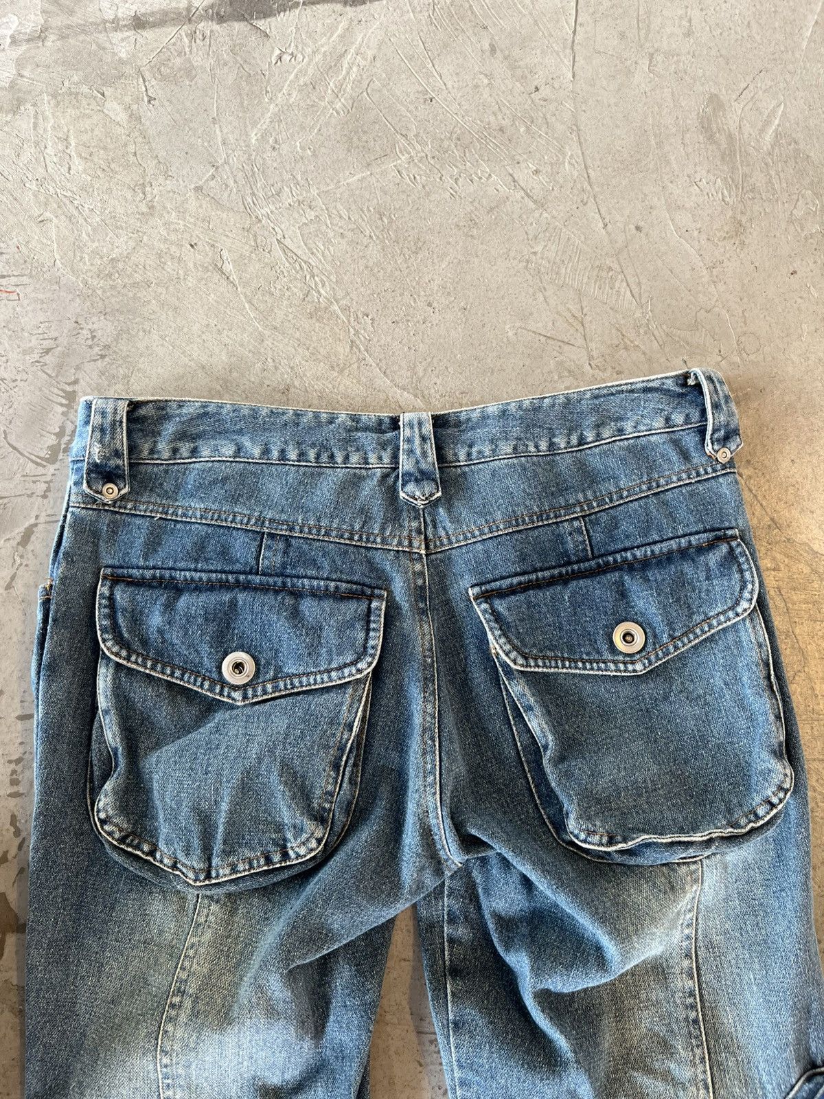 Japanese Brand LAV cargo flared leg jeans with style LGB,if six was nine Size US 32 / EU 48 - 6 Thumbnail