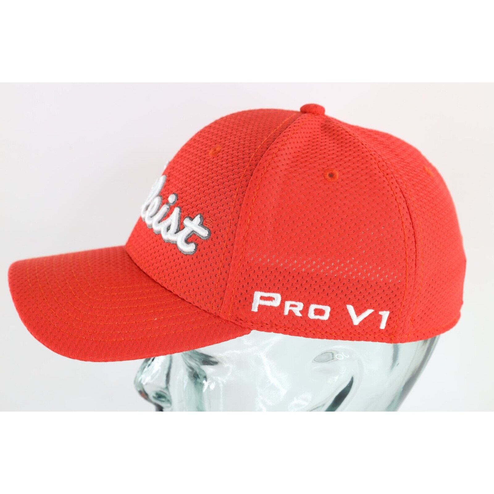 Titleist × Vintage Vintage Spell Out Titleist FootJoy Pro V1 Stretch Fitted Hat Size ONE SIZE - 2 Thumbnail