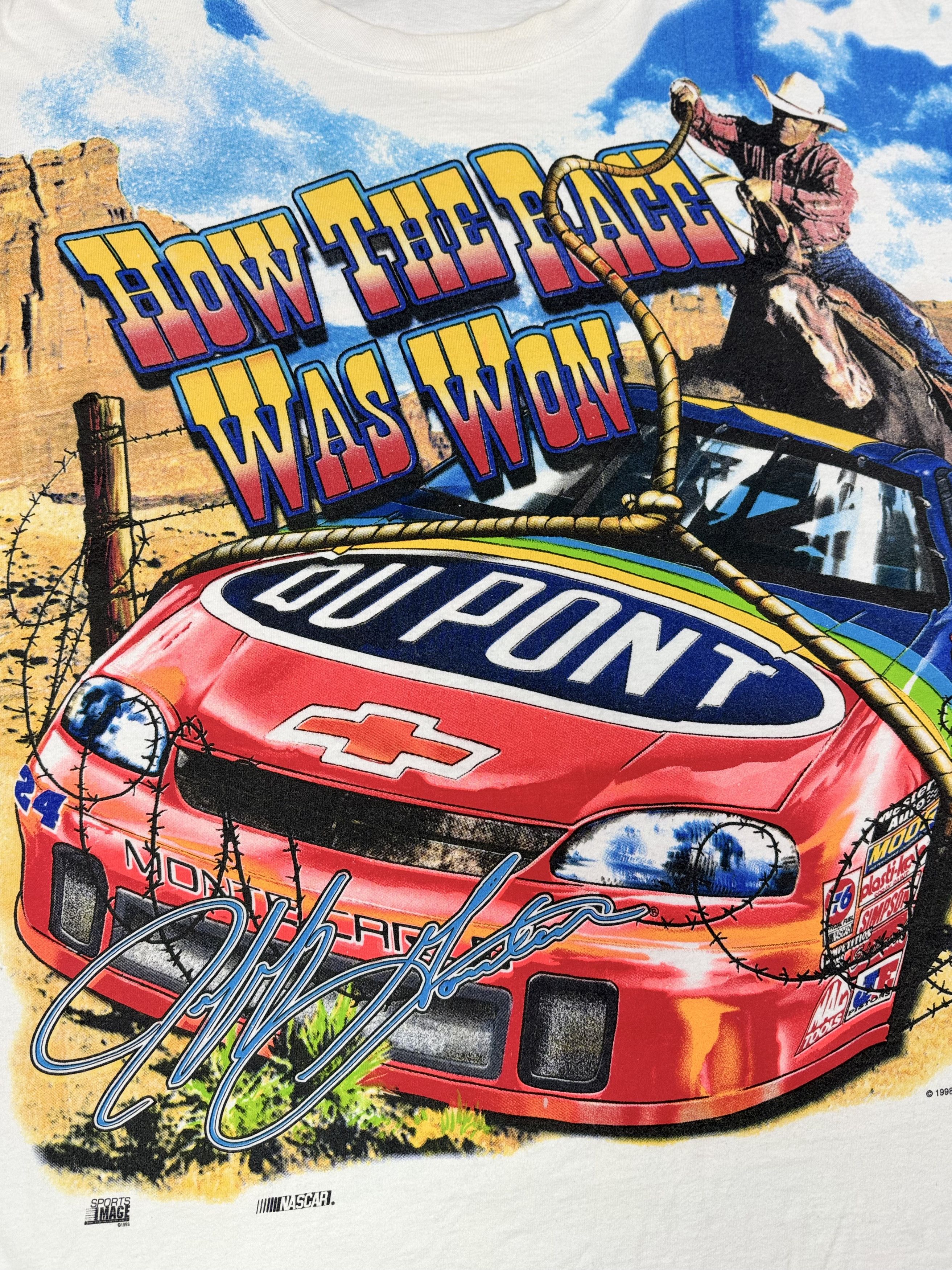 Chase Authentics 98 Chase Authentics Jeff Gordon How The Race Won Cowboy AOP Size US L / EU 52-54 / 3 - 2 Thumbnail