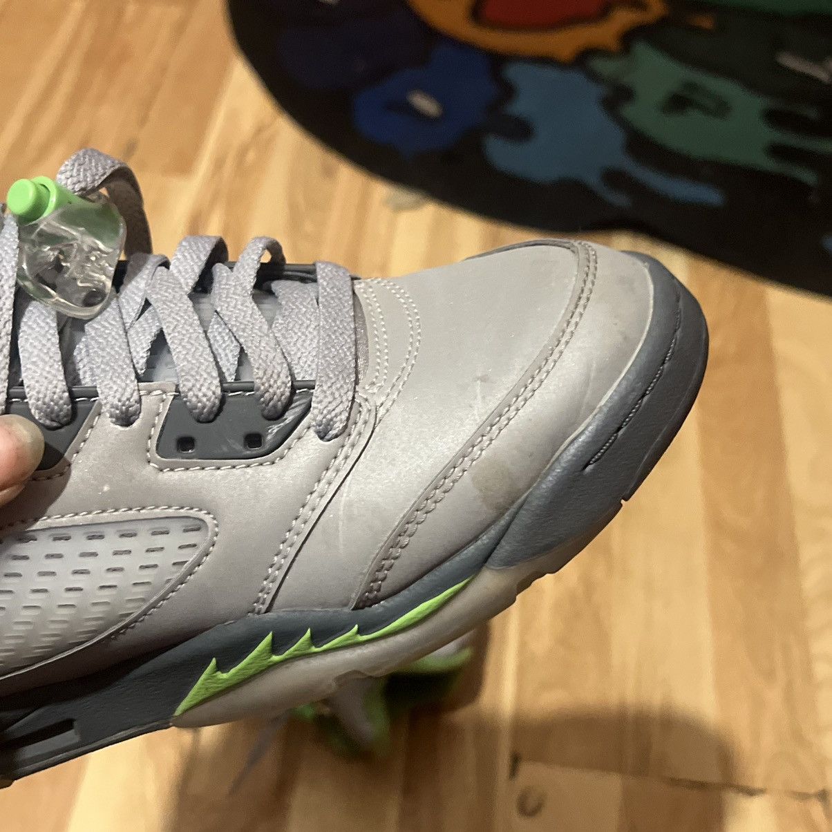 Jordan Brand Air Jordan 5 Green Bean Size 5y Size US 5 / EU 37 - 4 Thumbnail