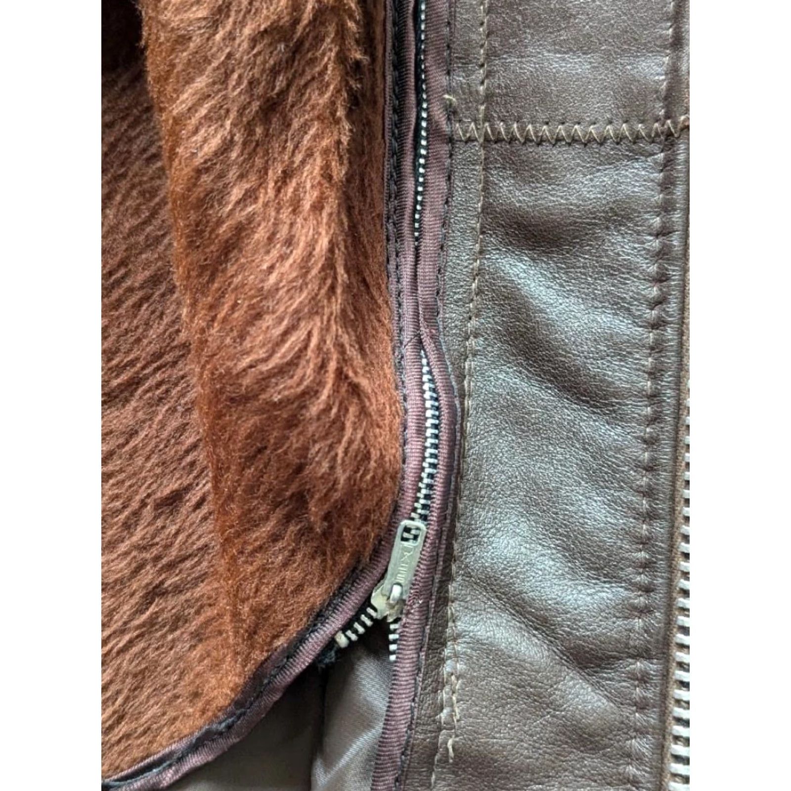 Vintage VINTAGE Lesco Leather Motorcycle Jacket - 40 Chest, Brown - Lined Cafe Racer, 1970s, Men’s size M Size US M / EU 48-50 / 2 - 7 Thumbnail