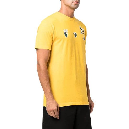 NFL × Off-White o1in1s1024 Q:1 / Oakland Athletics T-Shirt in Yellow Size US XL / EU 56 / 4 - 3 Thumbnail
