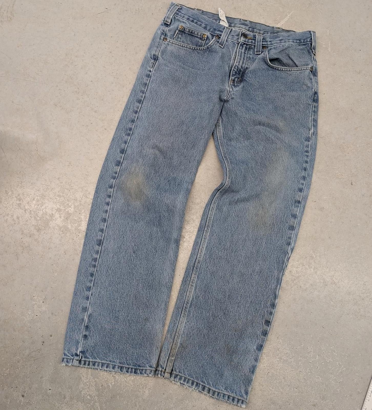 Carhartt Y2K Carhartt Light-Blue Denim Jeans Size US 33 - 2 Thumbnail