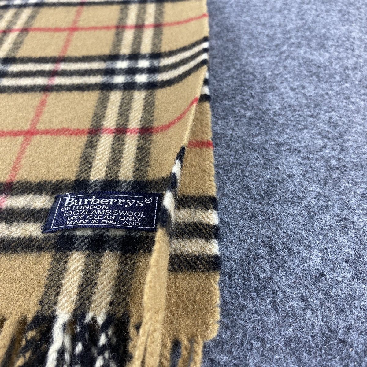 Burberry × Vintage Burberrys Scarf # Muffler # Neckwear # D672 Size ONE SIZE - 4 Thumbnail