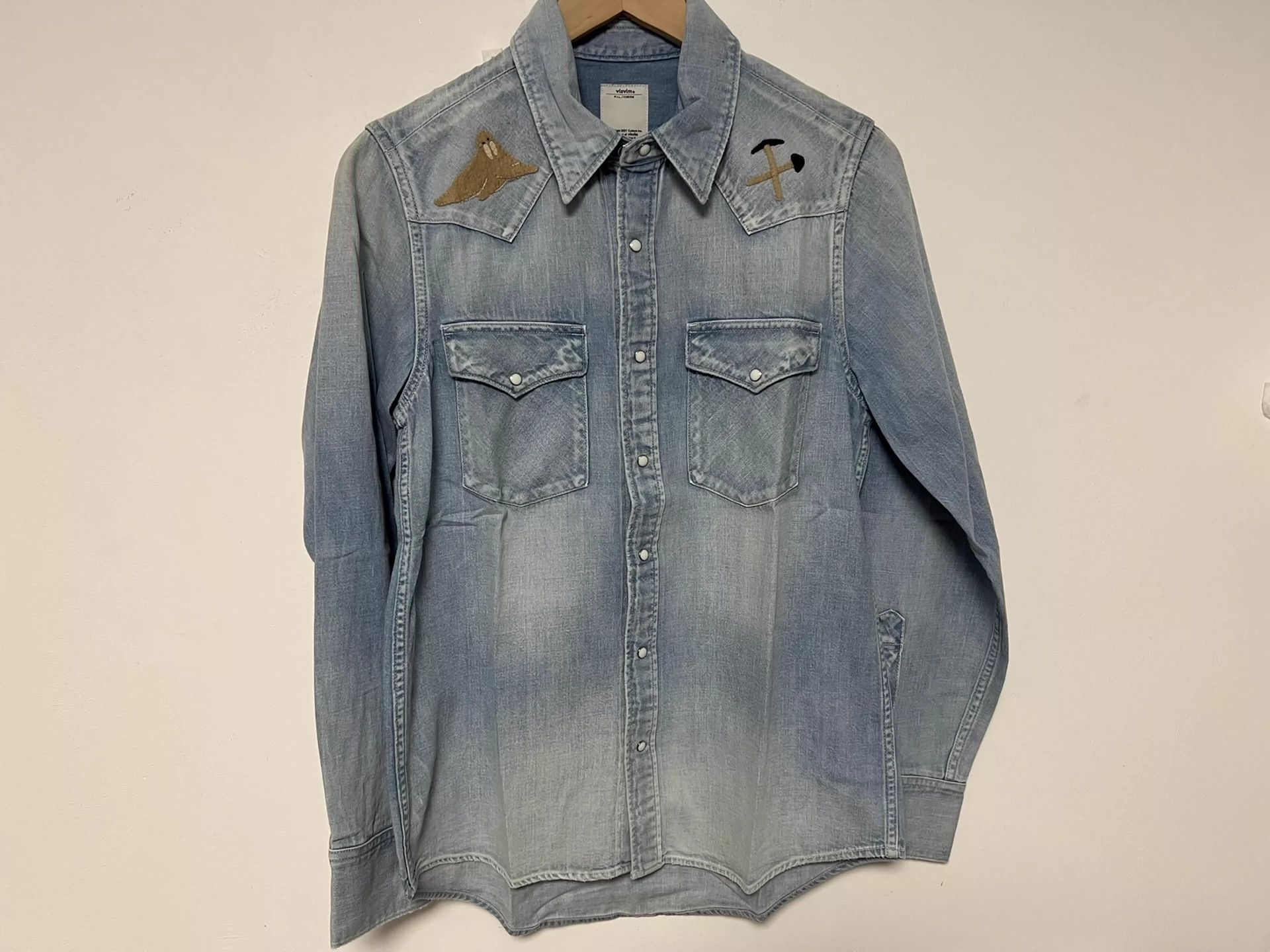 Visvim visvim ss shirt dmgd applique Size US S / EU 44-46 / 1 - 1 Thumbnail