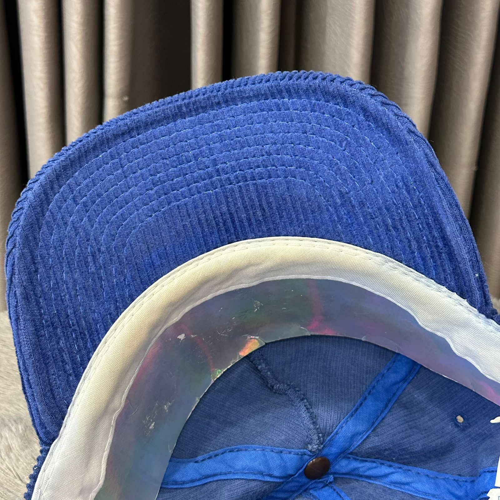 Sports Specialties × Vintage Rare Vintage De Paul Blue Demons Corduroy 5 Panel Hat Size ONE SIZE - 7 Thumbnail