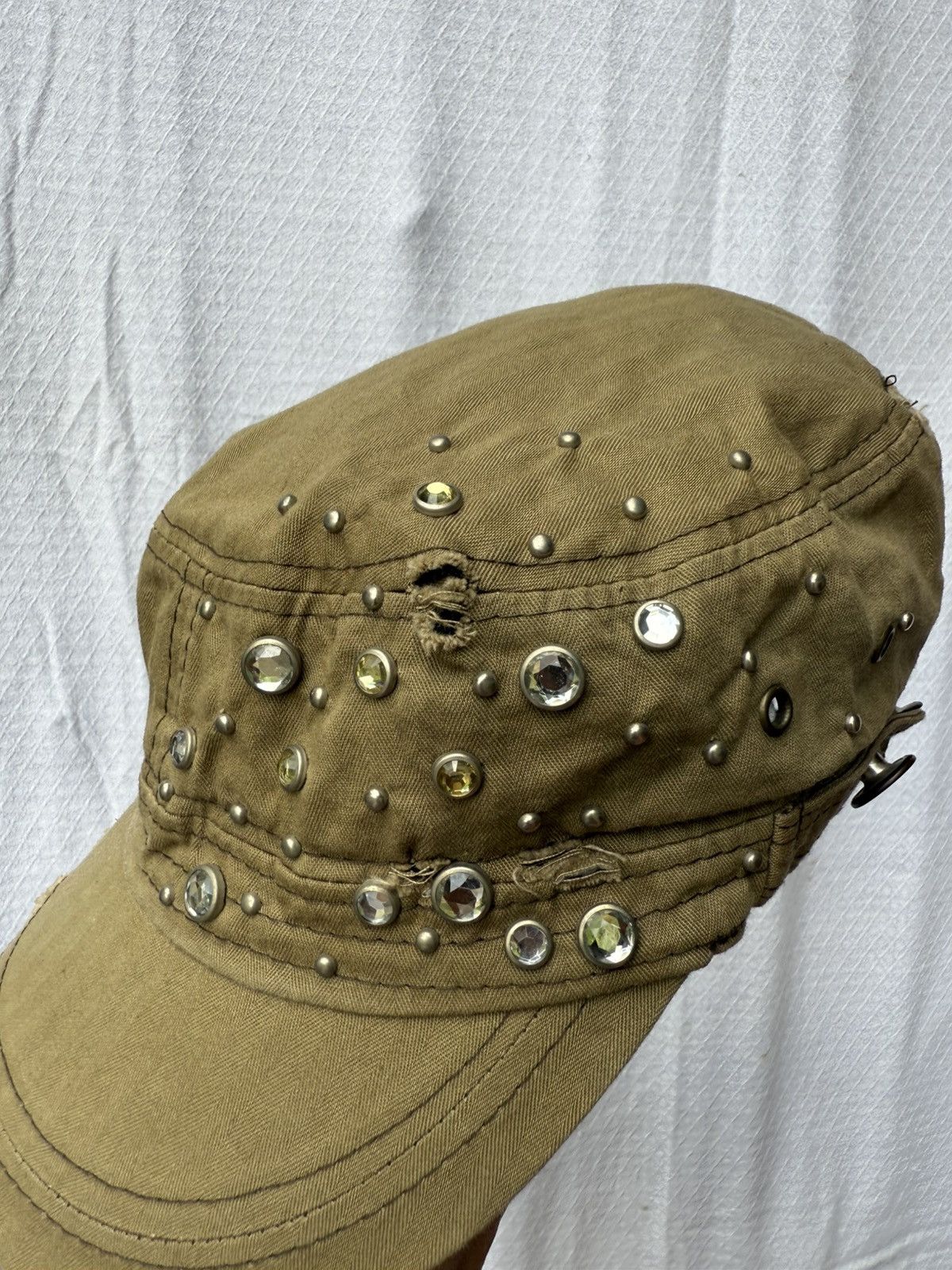Hysteric Glamour Distressed Studded Gothic Style Hats Size ONE SIZE - 5 Thumbnail