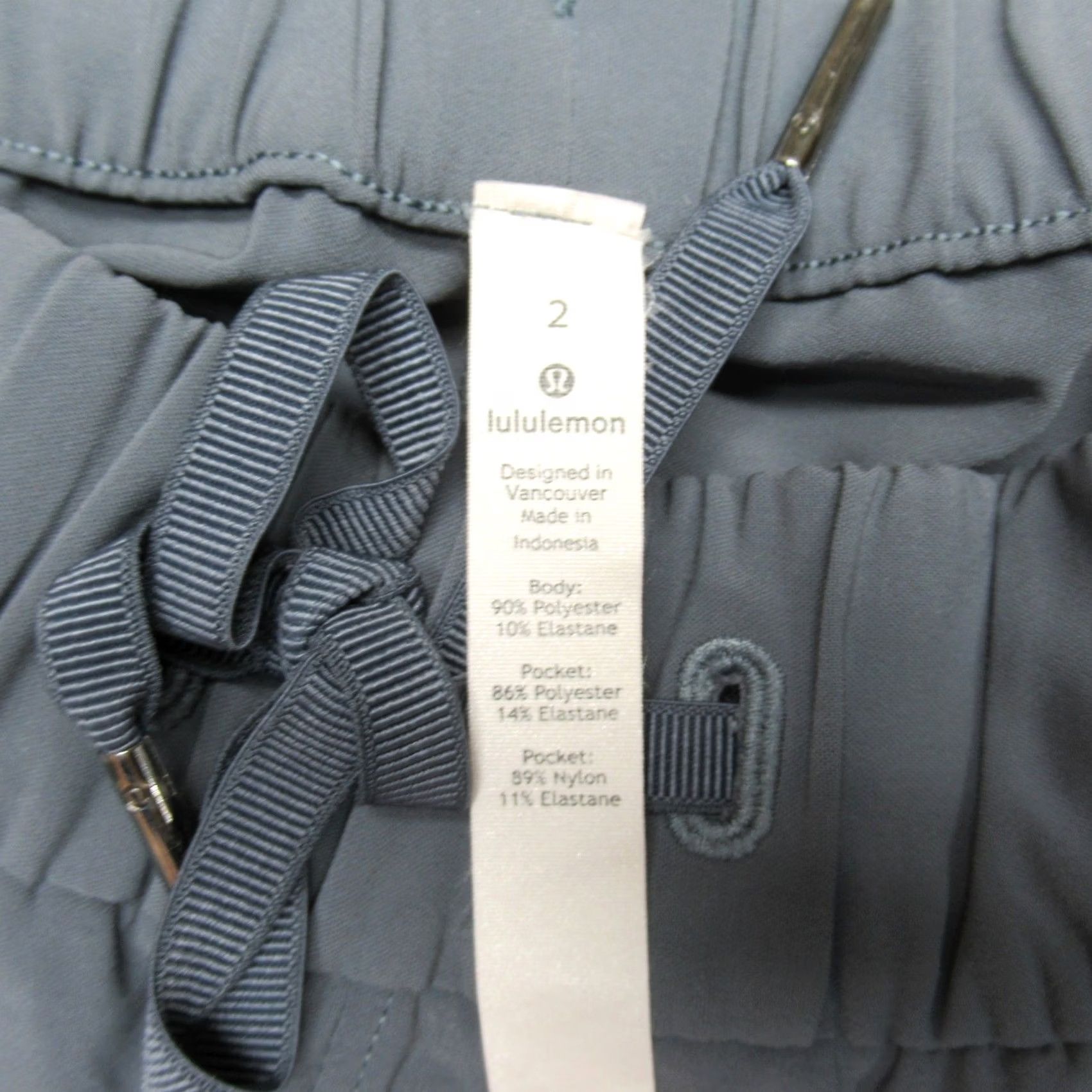 Lululemon Lululemon Pants Womens 2 Gray Jogger Drawstrings Stretch Casual 24x27 Size 26" / US 2 / IT 38 - 3 Thumbnail
