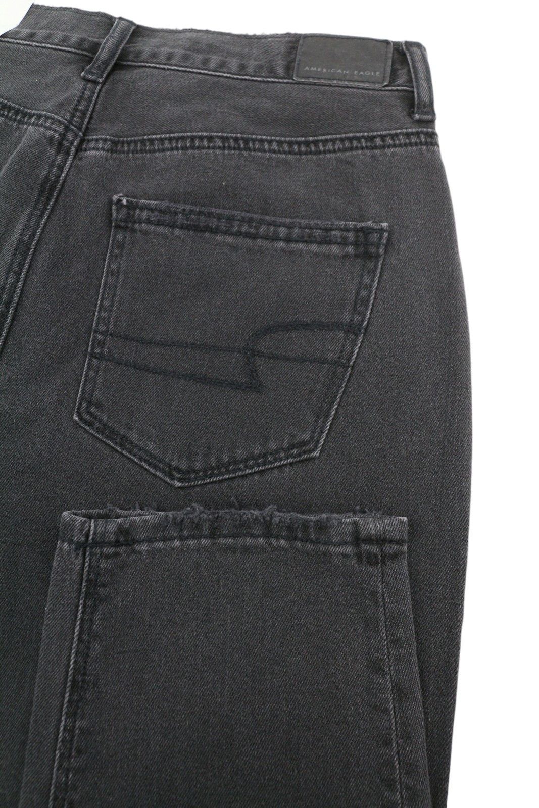 American Eagle Outfitters MOM BLACK BLAZE W27 Black Distress Jeans 88781 Size 27" / US 4 / IT 40 - 5 Thumbnail