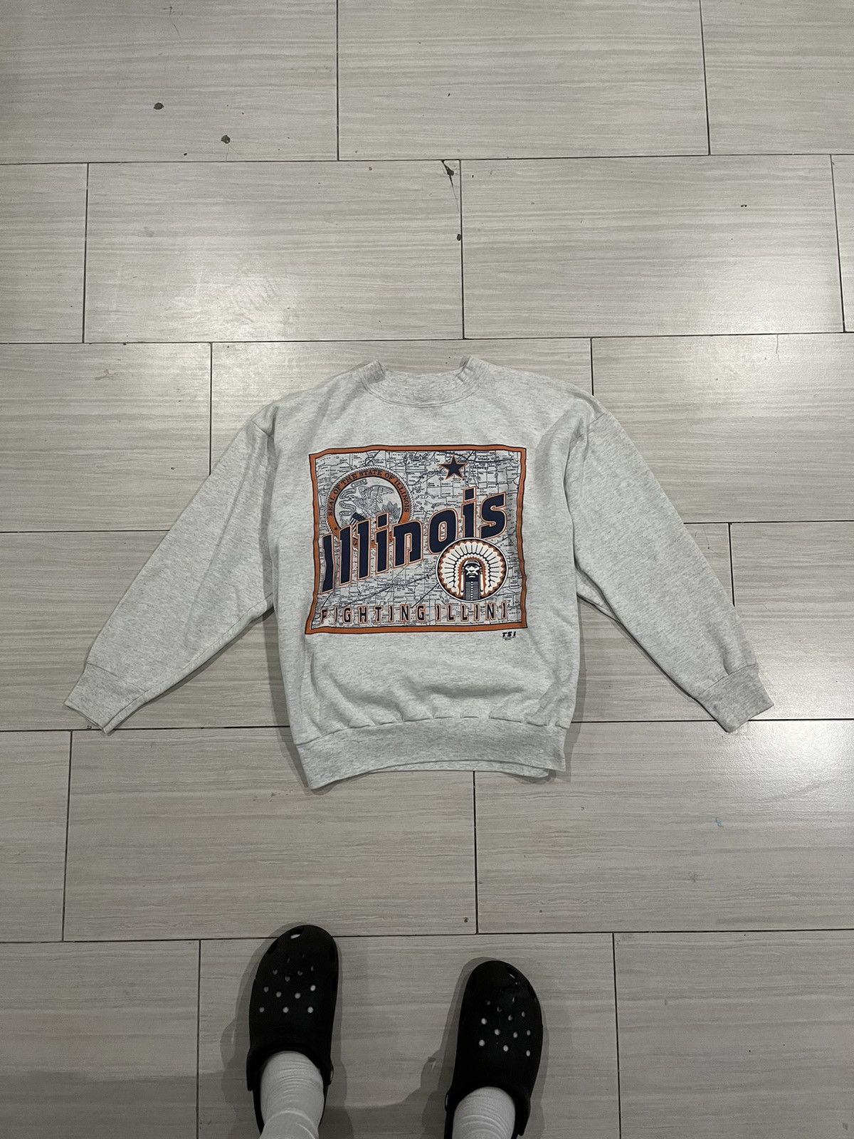 Vintage Vintage Illinois crew neck Size US L / EU 52-54 / 3 - 1 Thumbnail